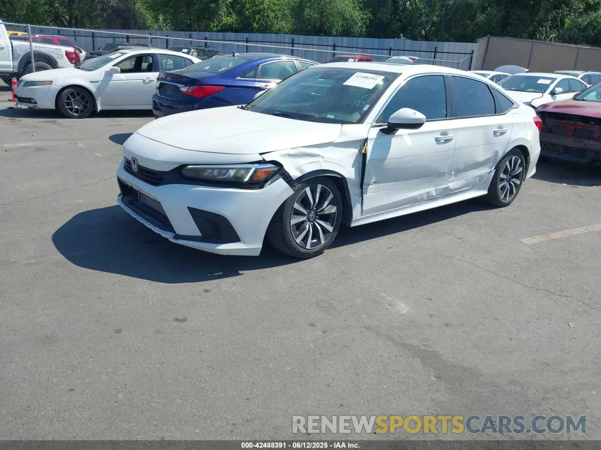 2 Photograph of a damaged car JHMFE1F76NX001835 HONDA CIVIC 2022