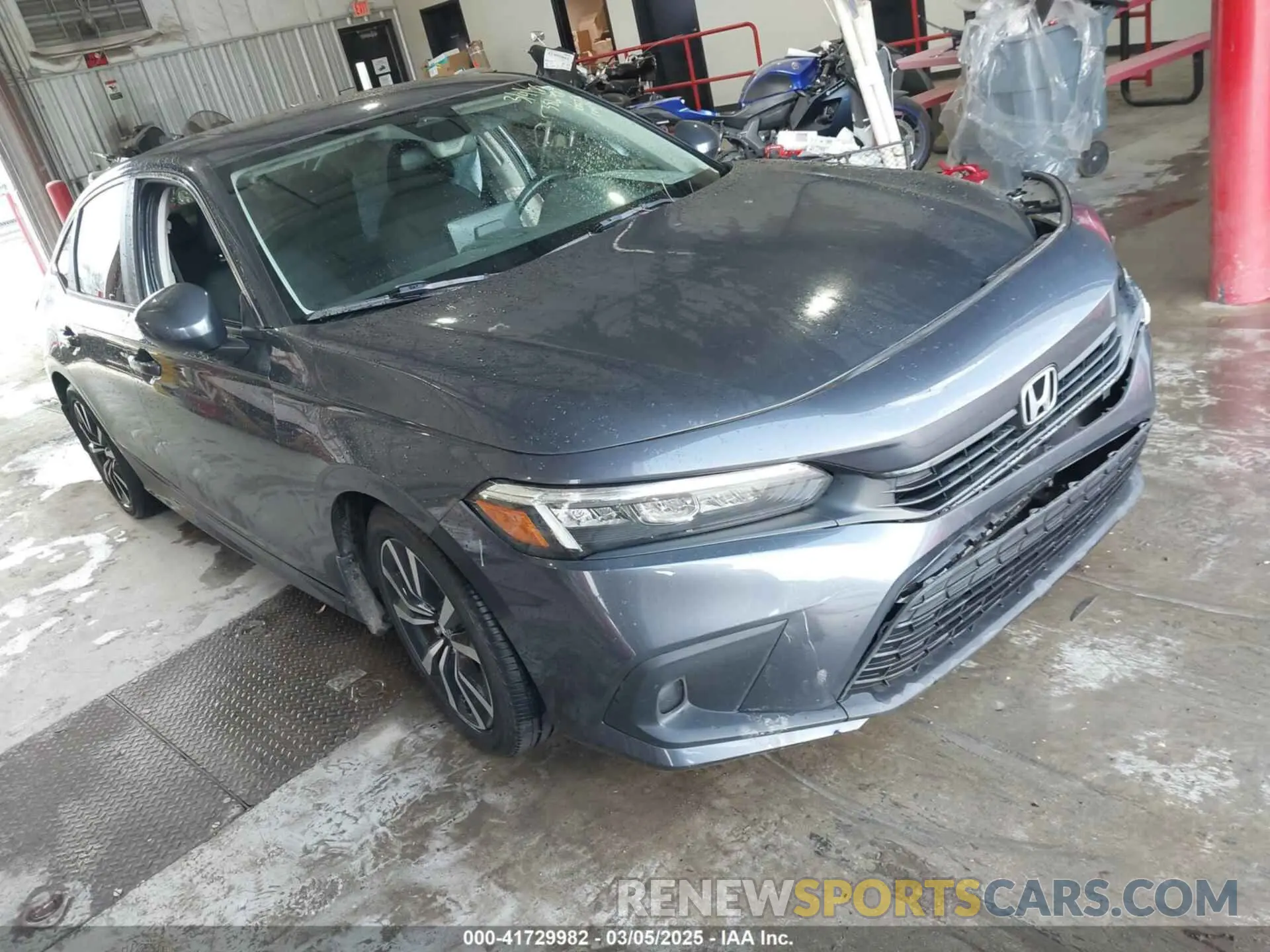 1 Photograph of a damaged car JHMFE1F78NX004798 HONDA CIVIC 2022