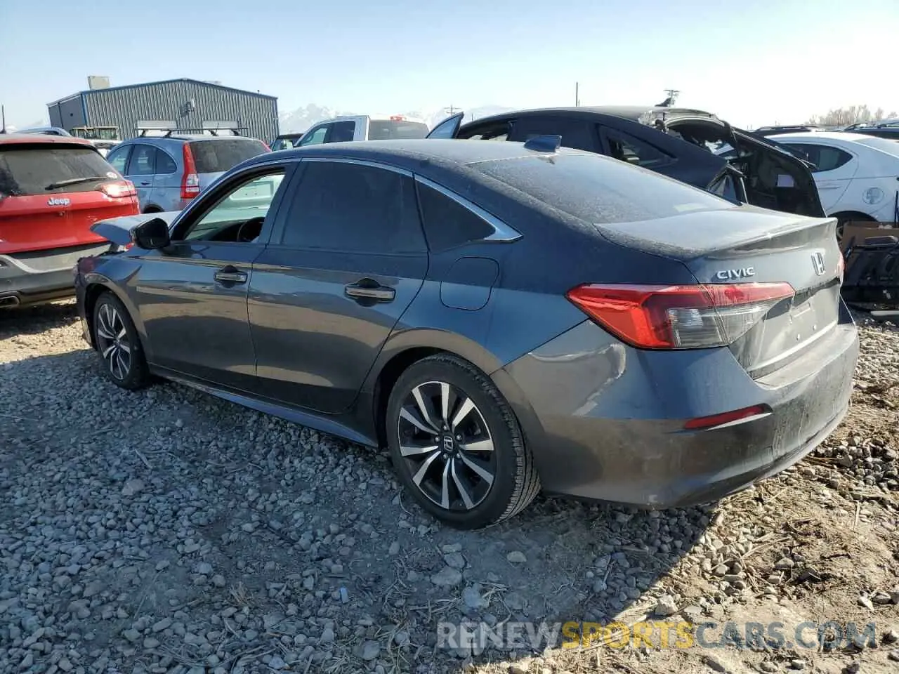 2 Photograph of a damaged car JHMFE1F78NX006969 HONDA CIVIC 2022