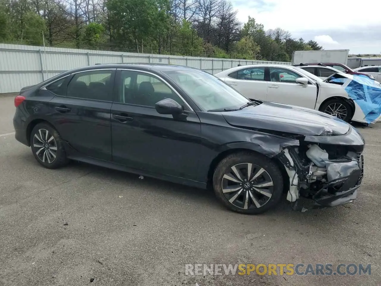 4 Photograph of a damaged car JHMFE1F79NX002848 HONDA CIVIC 2022