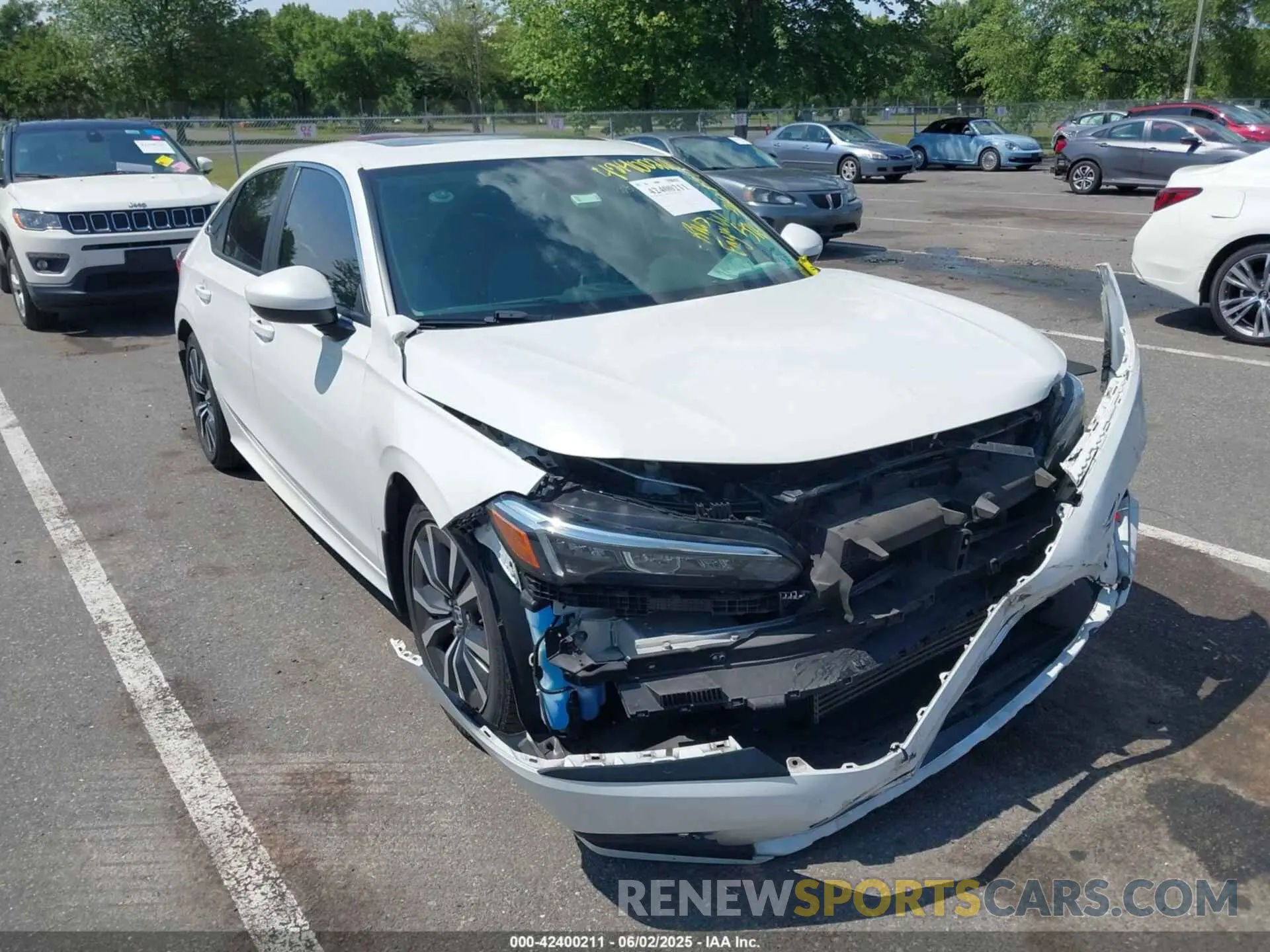 1 Photograph of a damaged car JHMFE1F7XNX001918 HONDA CIVIC 2022