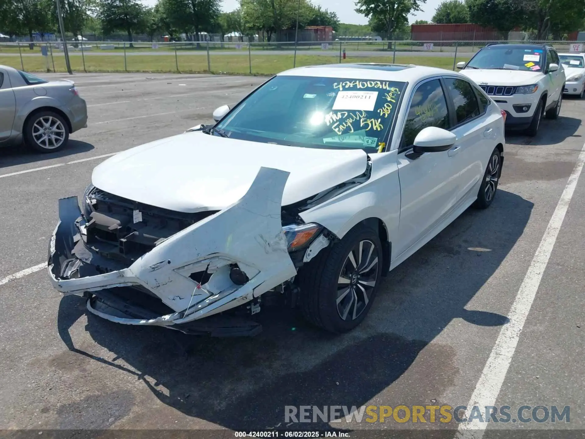 2 Photograph of a damaged car JHMFE1F7XNX001918 HONDA CIVIC 2022