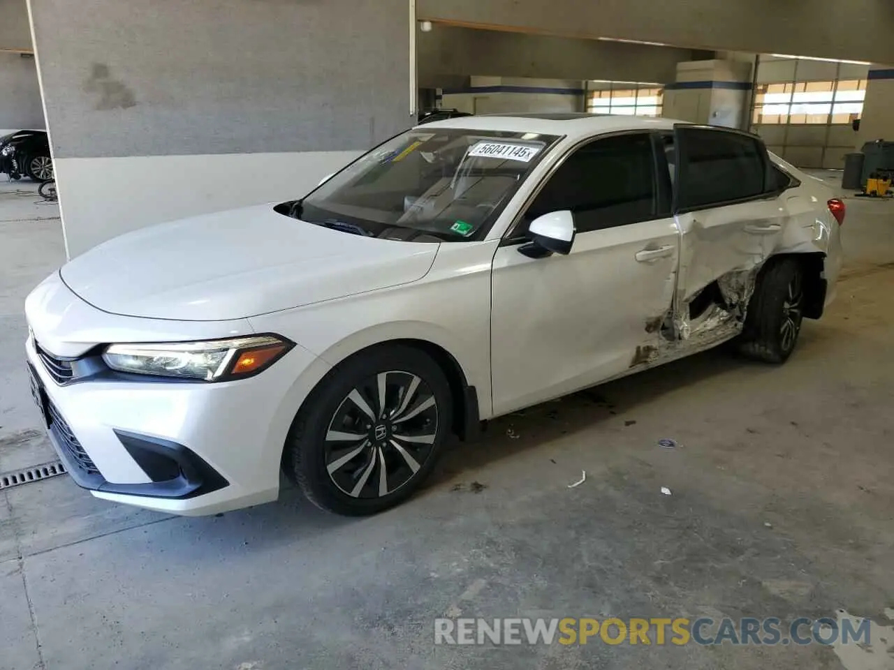1 Photograph of a damaged car JHMFE1F7XNX004186 HONDA CIVIC 2022