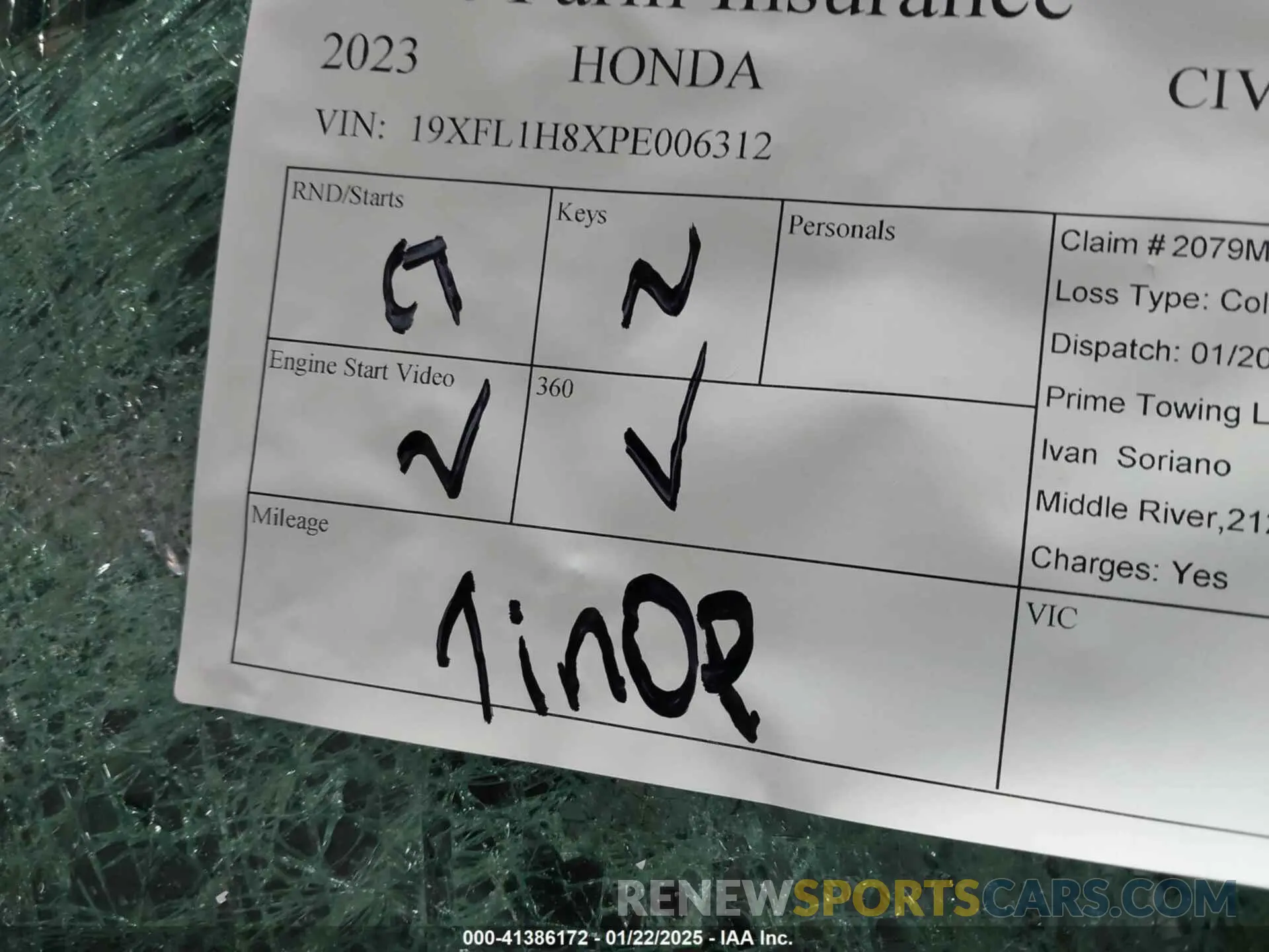7 Photograph of a damaged car 19XFL1H8XPE006312 HONDA CIVIC 2023
