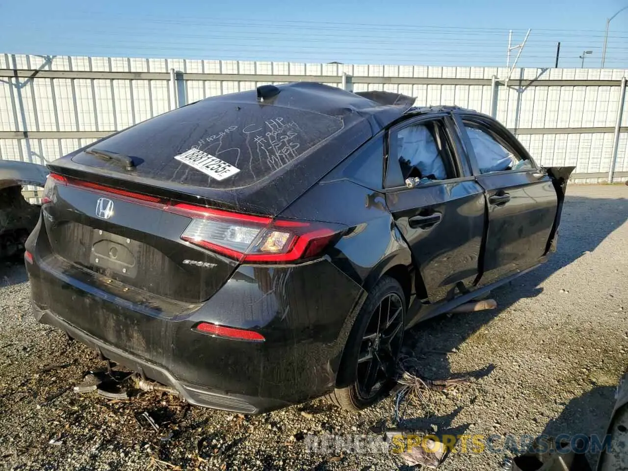 3 Photograph of a damaged car 19XFL2H87PE007245 HONDA CIVIC 2023
