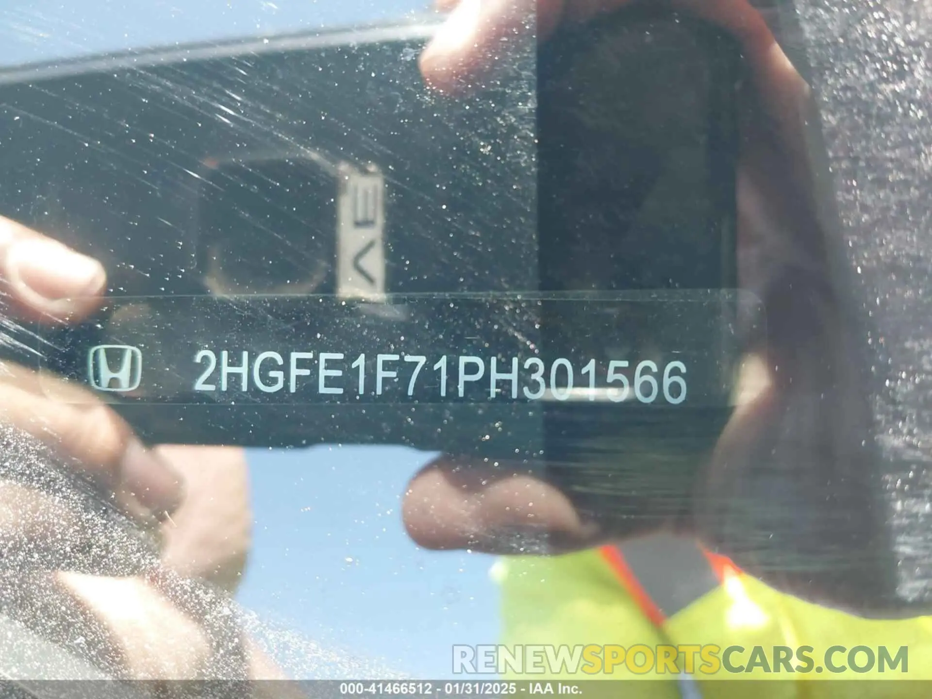9 Photograph of a damaged car 2HGFE1F71PH301566 HONDA CIVIC 2023