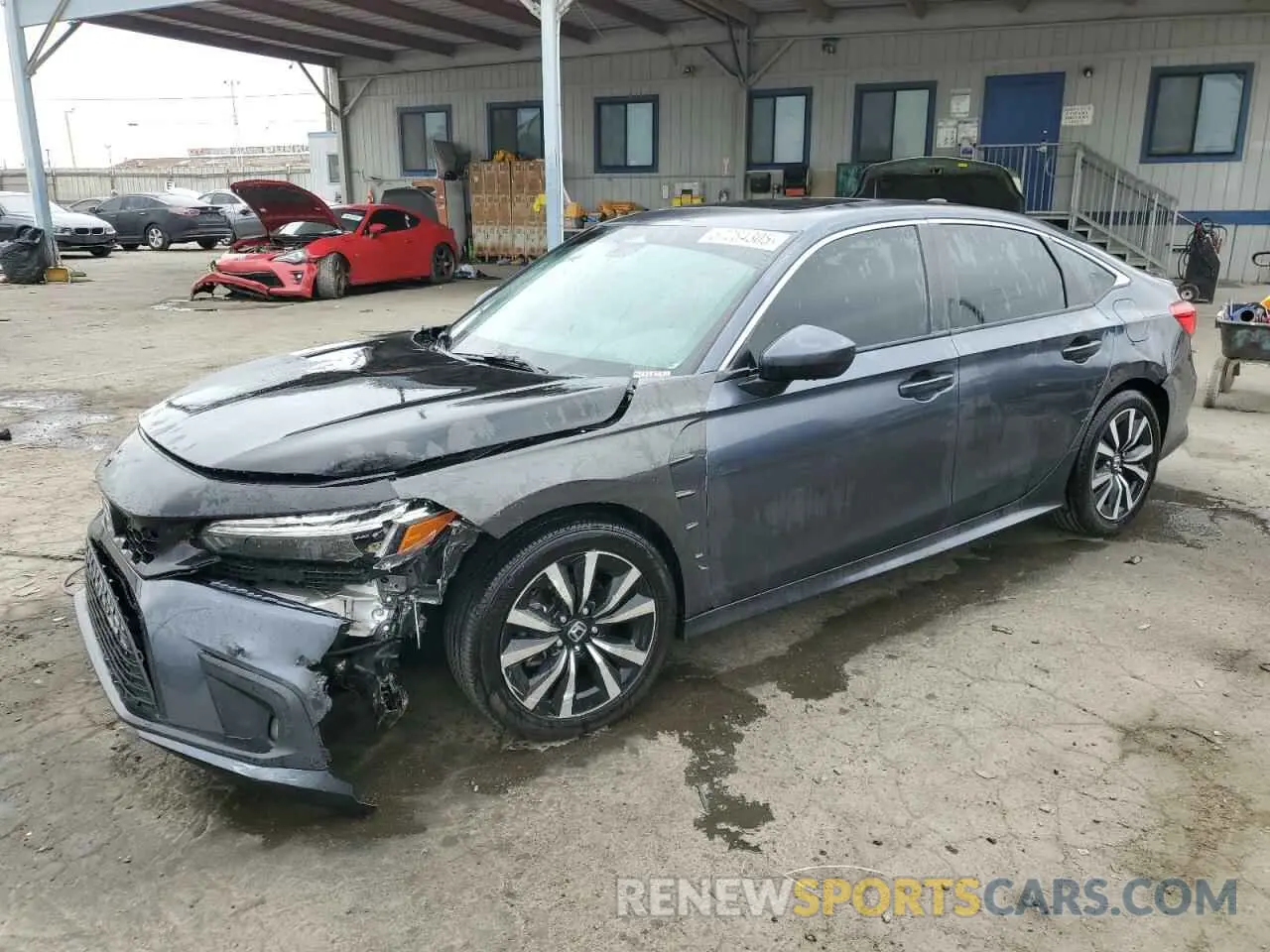 1 Photograph of a damaged car 2HGFE1F72PH312995 HONDA CIVIC 2023