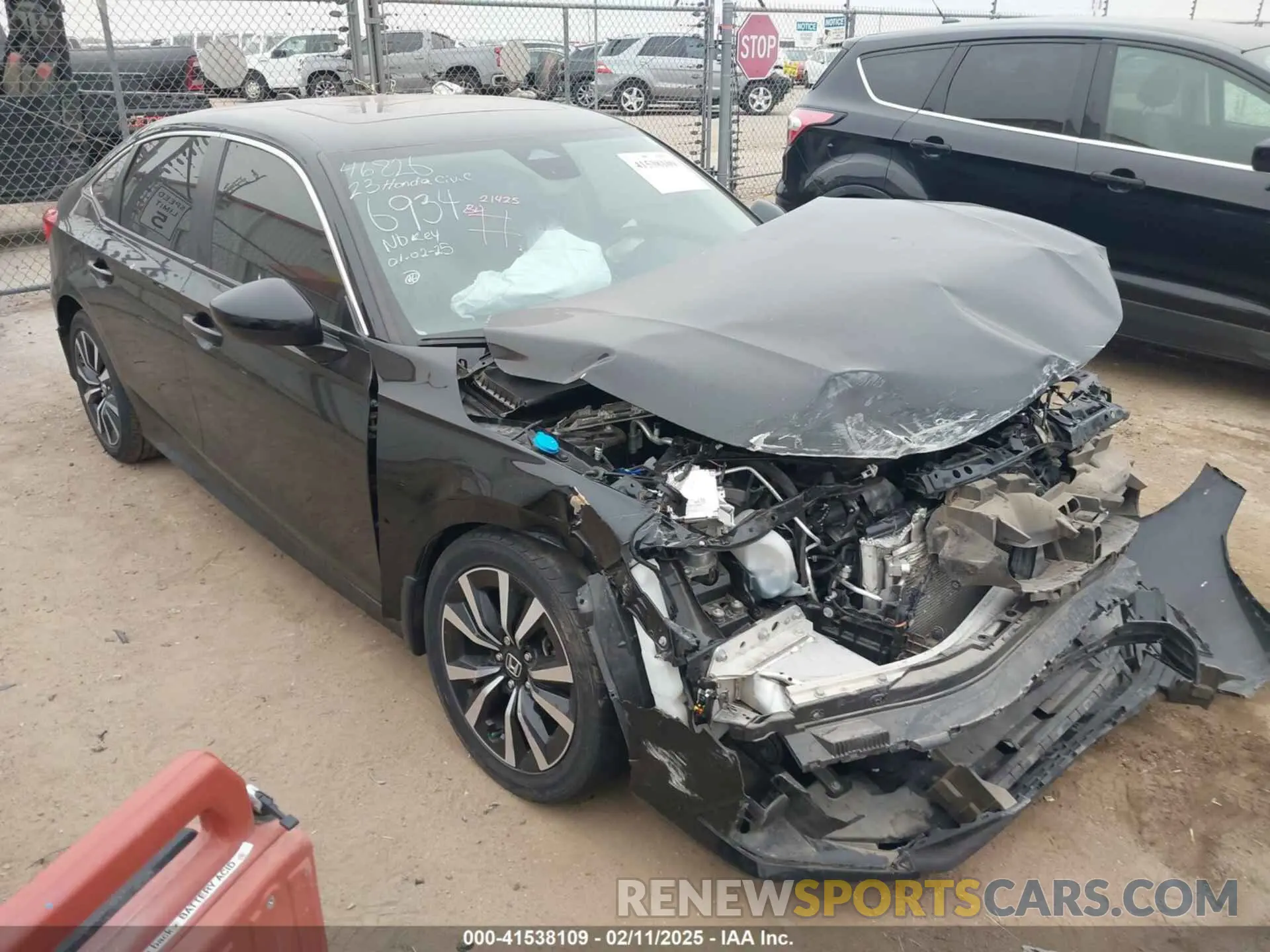 1 Photograph of a damaged car 2HGFE1F72PH316934 HONDA CIVIC 2023