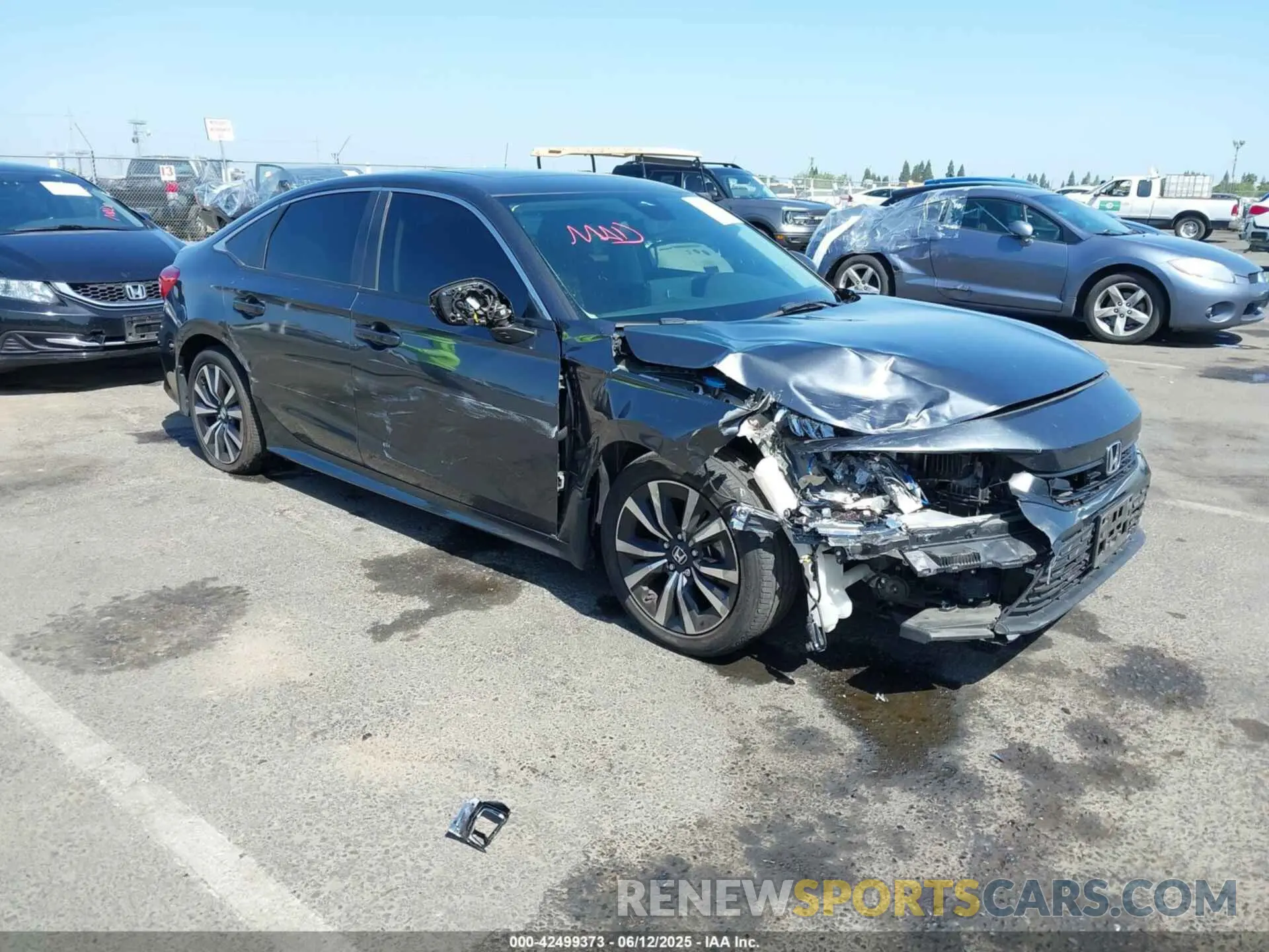 1 Photograph of a damaged car 2HGFE1F74PH323979 HONDA CIVIC 2023