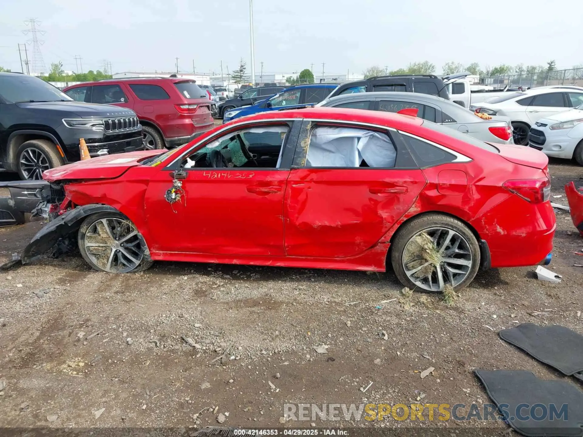 14 Photograph of a damaged car 2HGFE1F90PH309059 HONDA CIVIC 2023