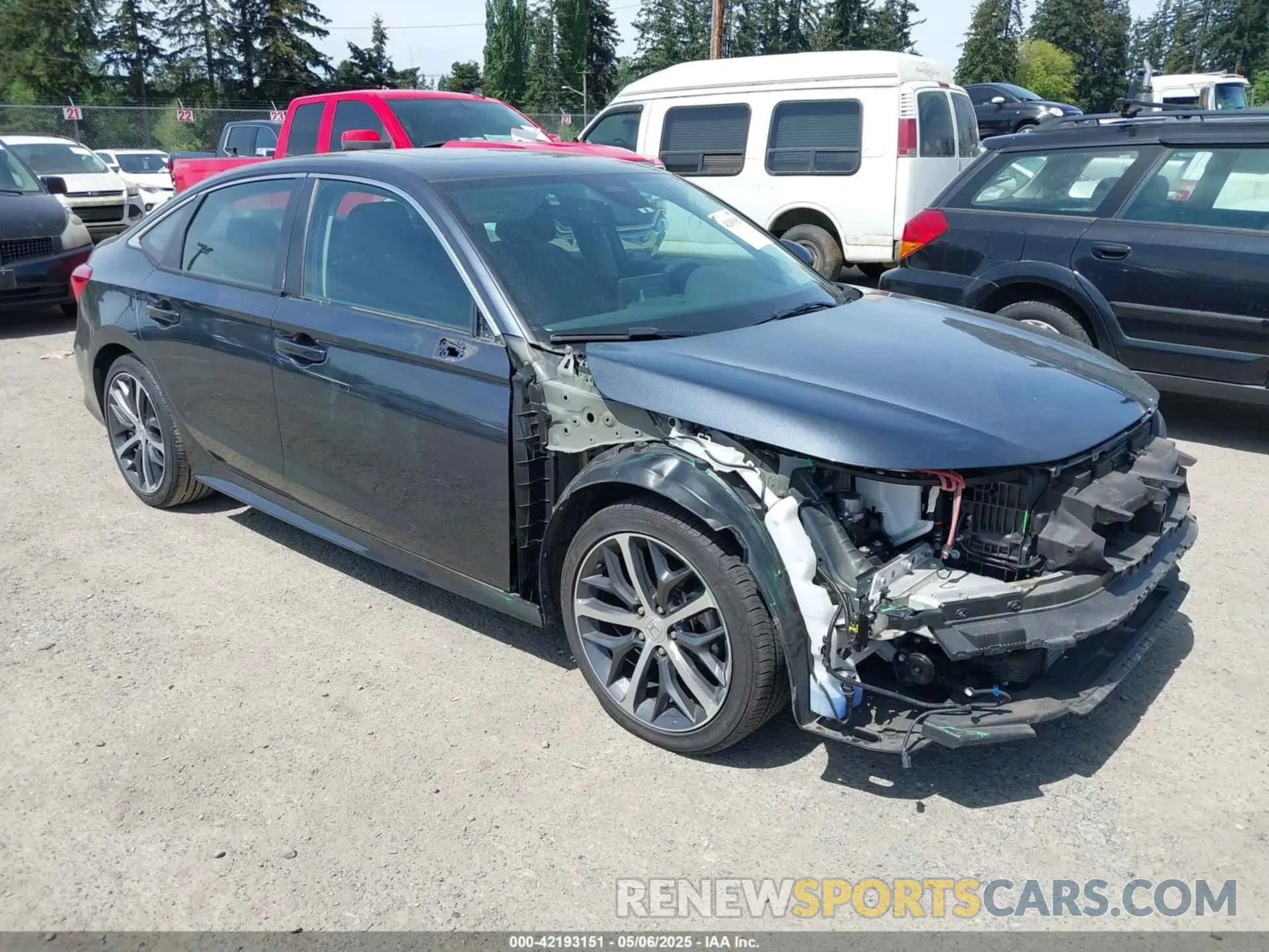 1 Photograph of a damaged car 2HGFE1F93PH304082 HONDA CIVIC 2023