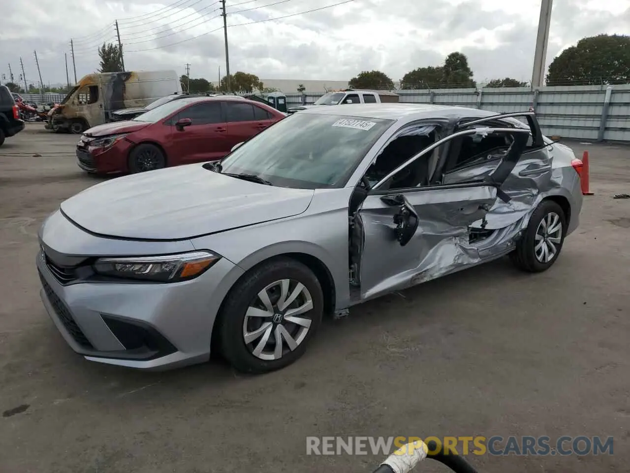 1 Photograph of a damaged car 2HGFE2F20PH542349 HONDA CIVIC 2023
