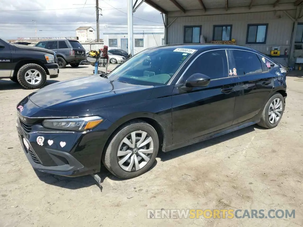 1 Photograph of a damaged car 2HGFE2F22PH560769 HONDA CIVIC 2023