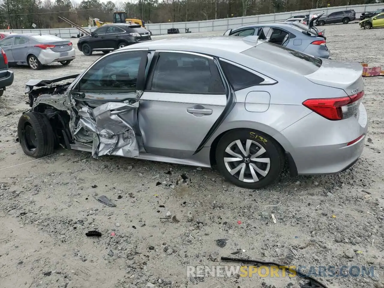 2 Photograph of a damaged car 2HGFE2F27PH563019 HONDA CIVIC 2023