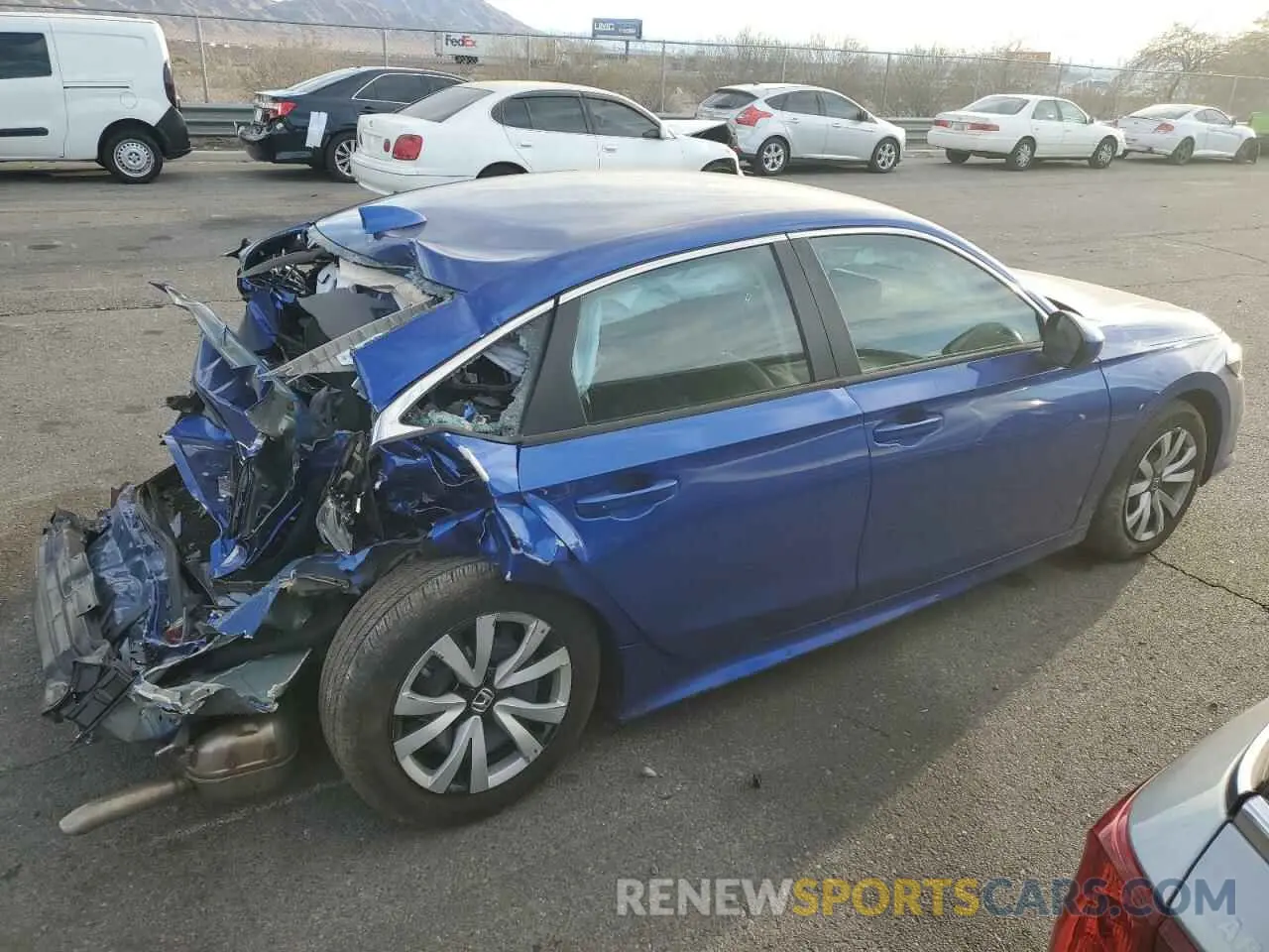 3 Photograph of a damaged car 2HGFE2F27PH565711 HONDA CIVIC 2023