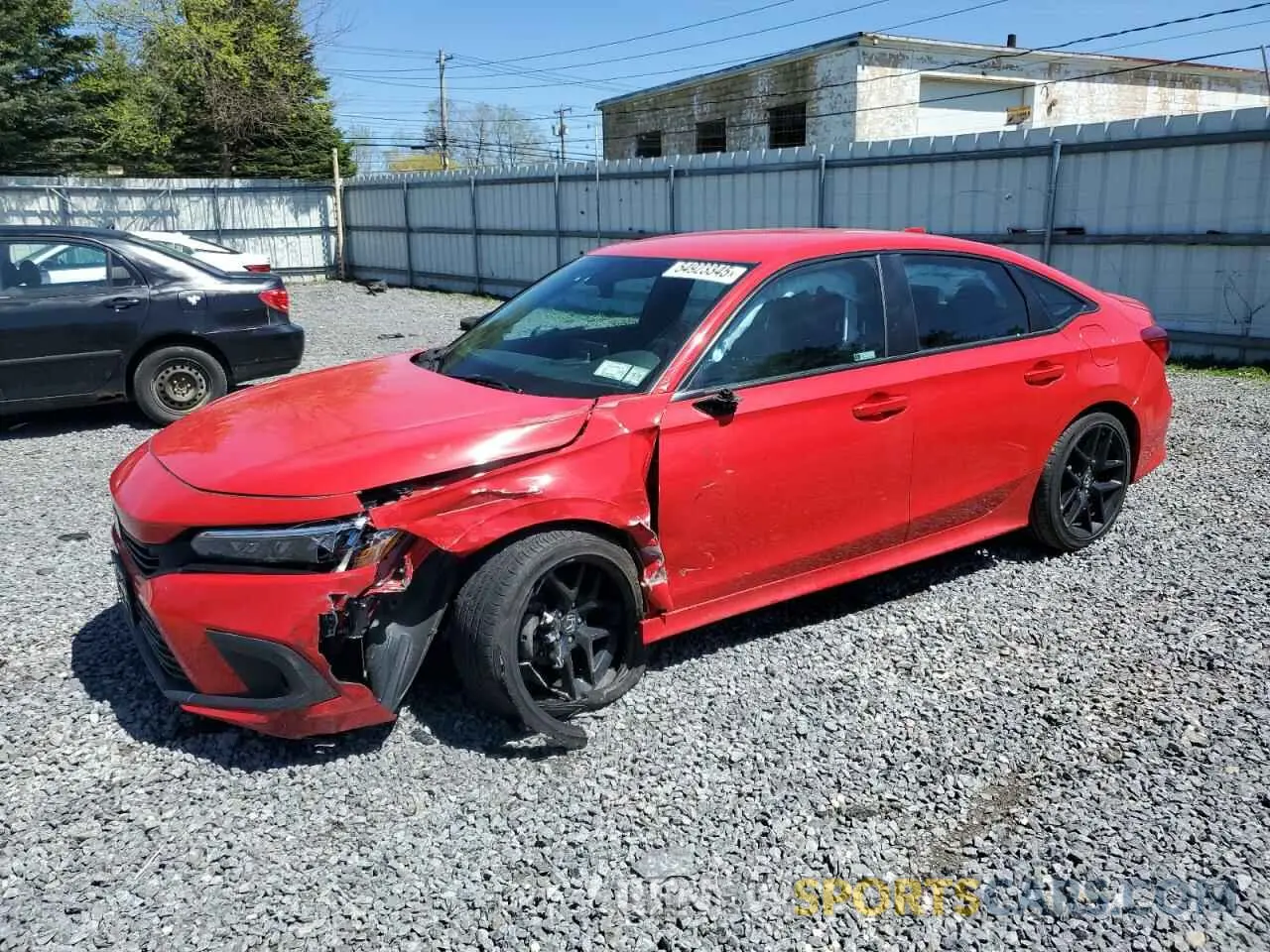 1 Photograph of a damaged car 2HGFE2F51PH534609 HONDA CIVIC 2023