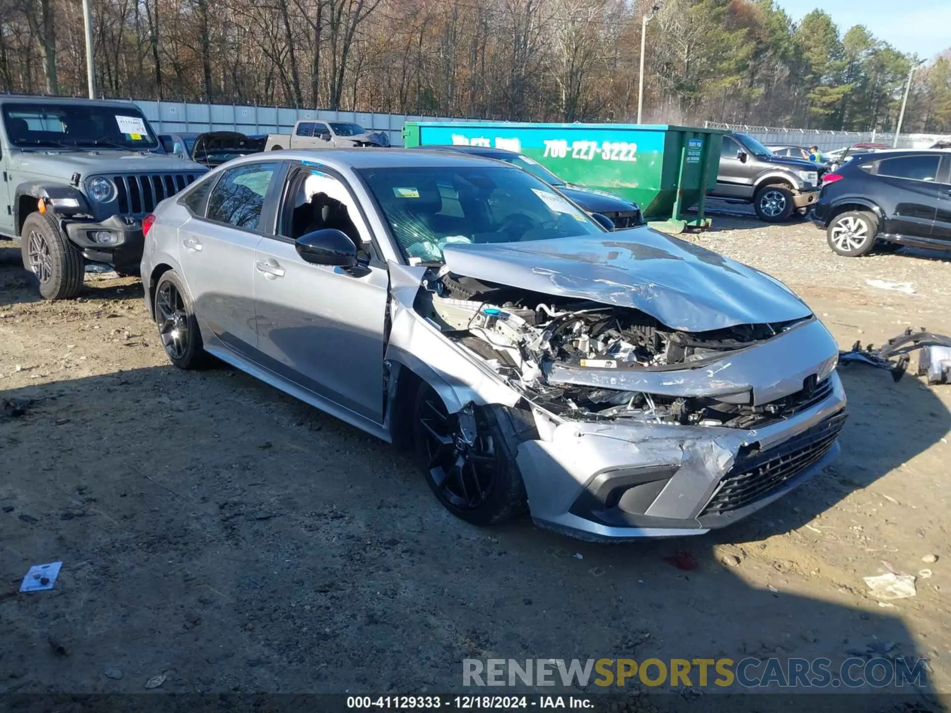 1 Photograph of a damaged car 2HGFE2F52PH547613 HONDA CIVIC 2023