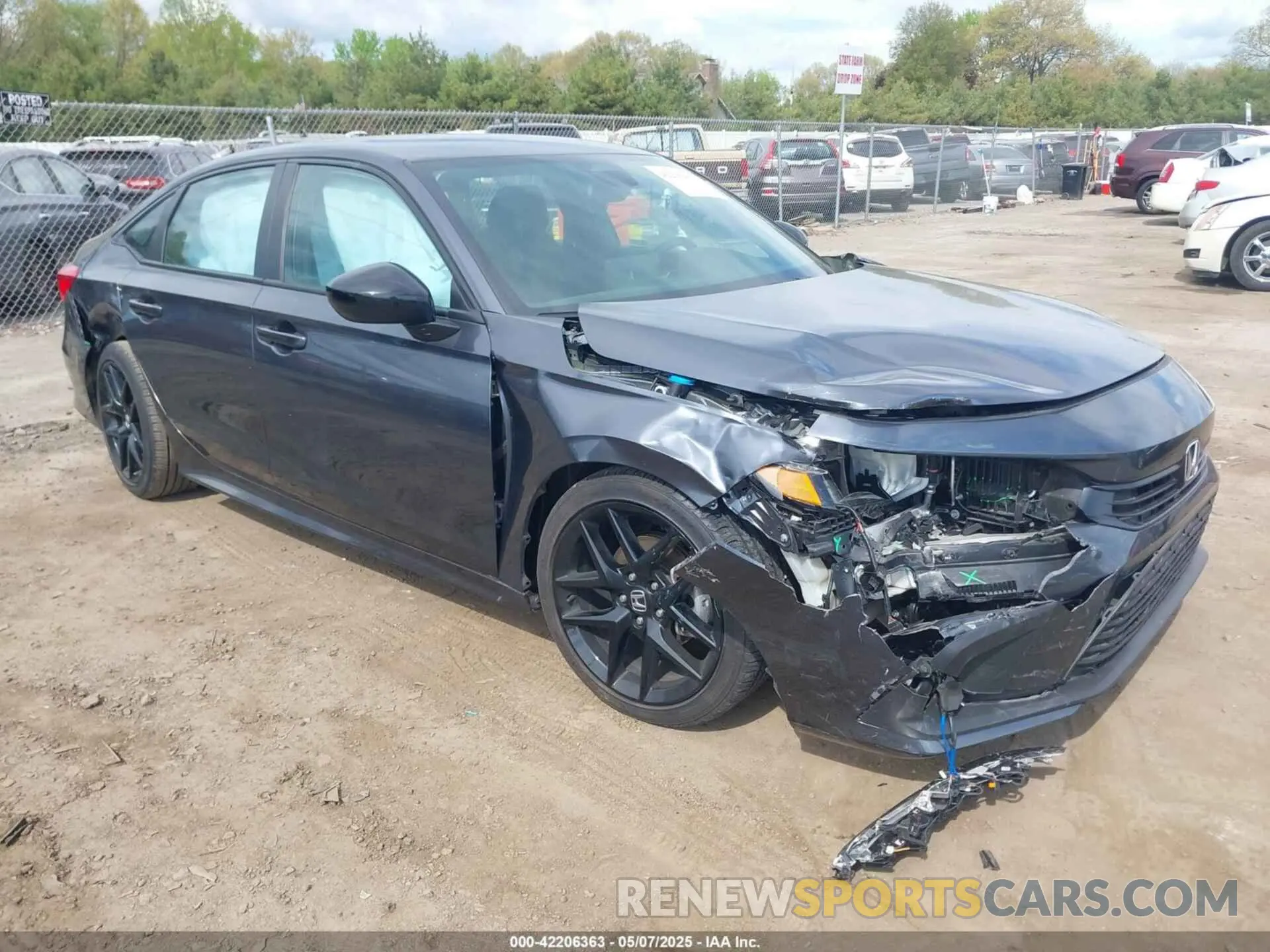 1 Photograph of a damaged car 2HGFE2F53PH542811 HONDA CIVIC 2023