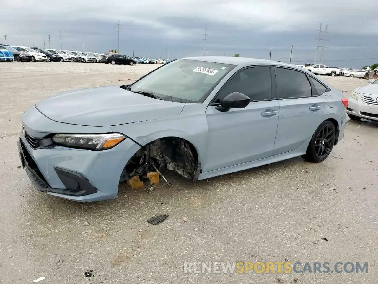 1 Photograph of a damaged car 2HGFE2F53PH555736 HONDA CIVIC 2023