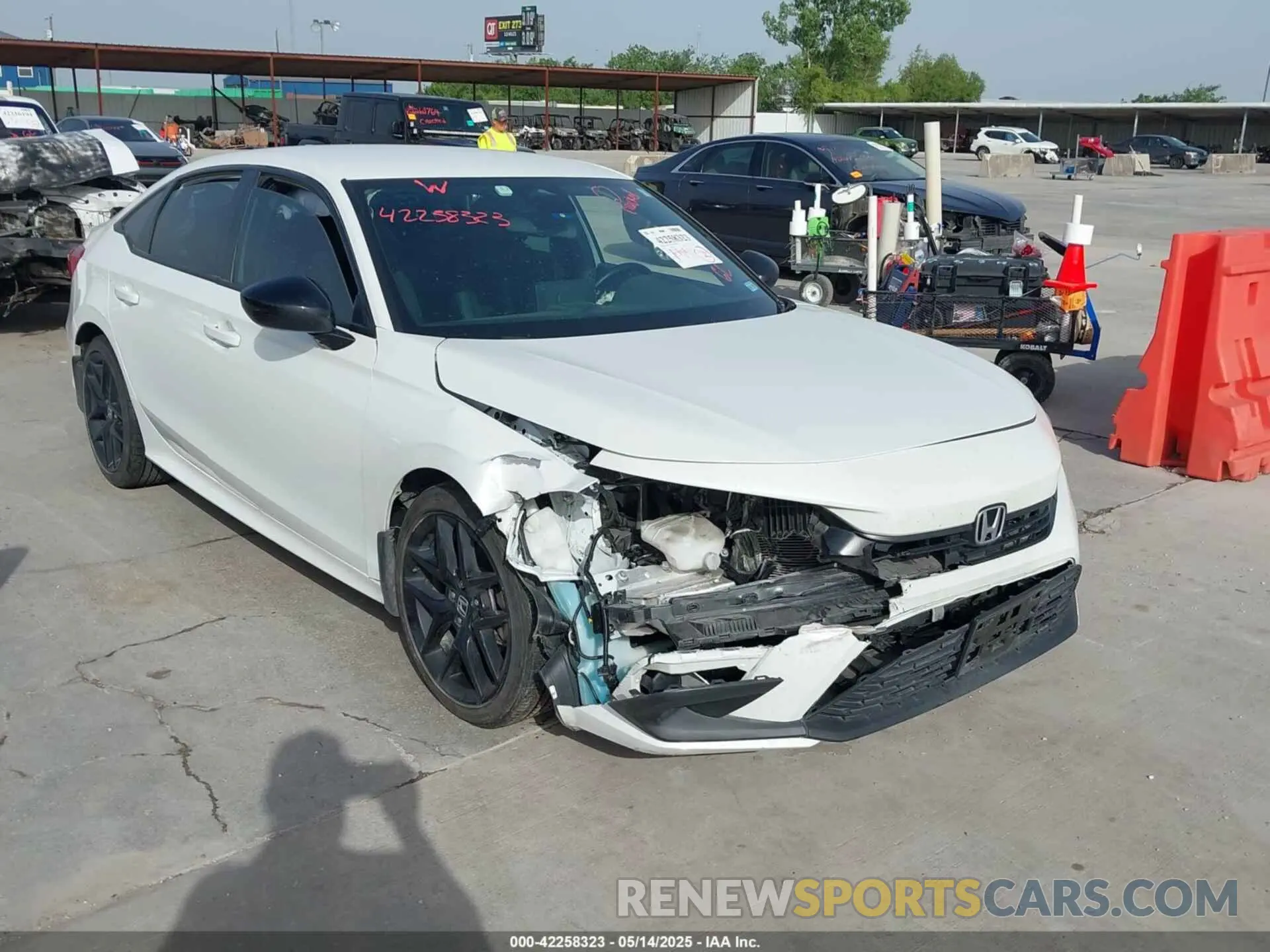 1 Photograph of a damaged car 2HGFE2F54PH521840 HONDA CIVIC 2023