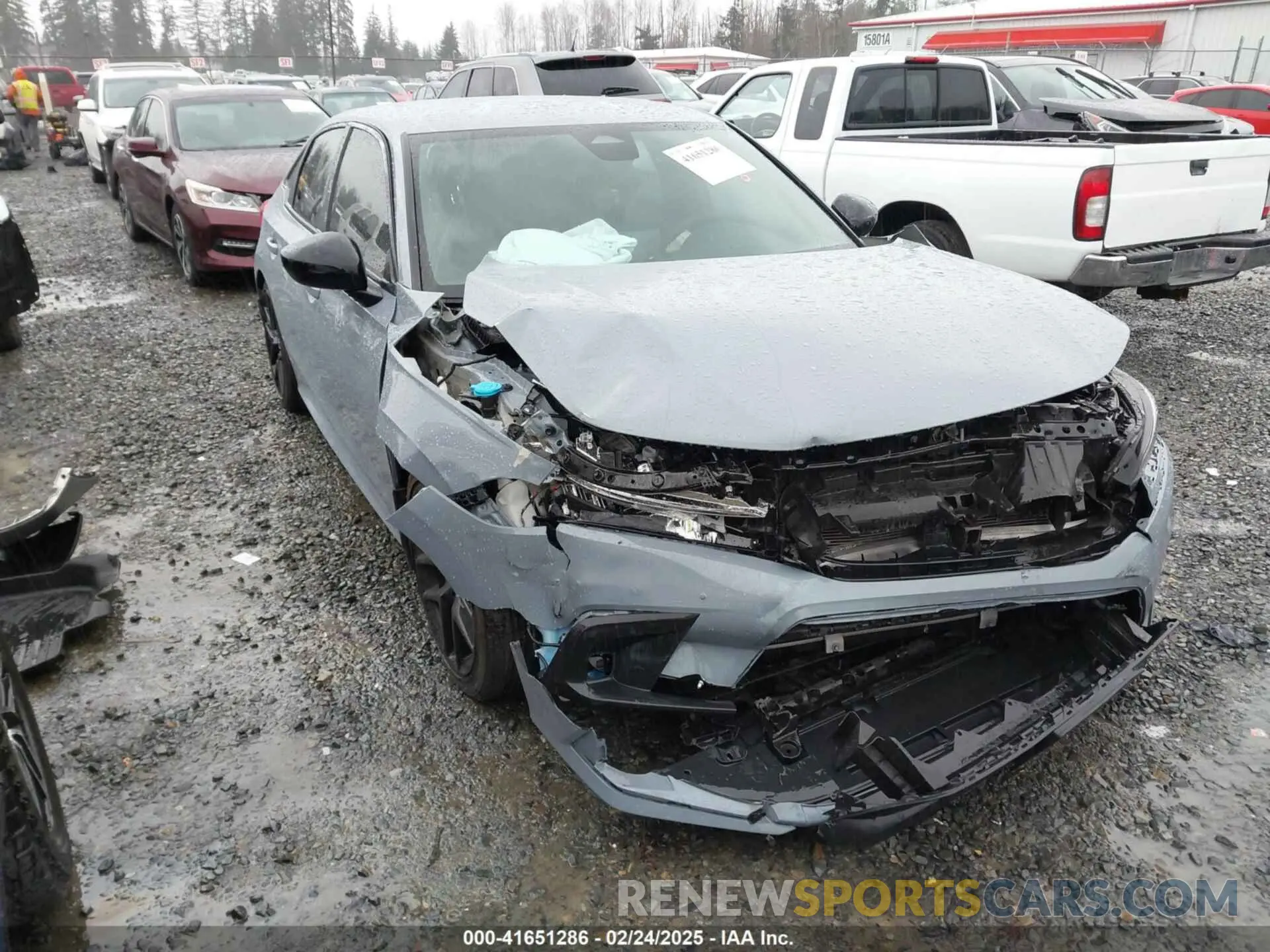 1 Photograph of a damaged car 2HGFE2F54PH556796 HONDA CIVIC 2023