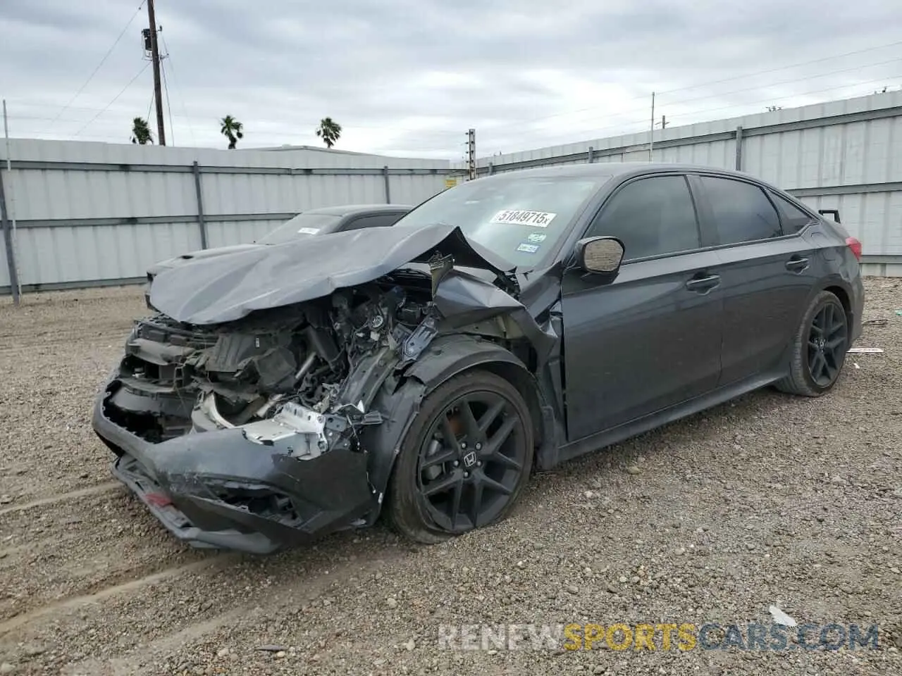 1 Photograph of a damaged car 2HGFE2F55PH570044 HONDA CIVIC 2023