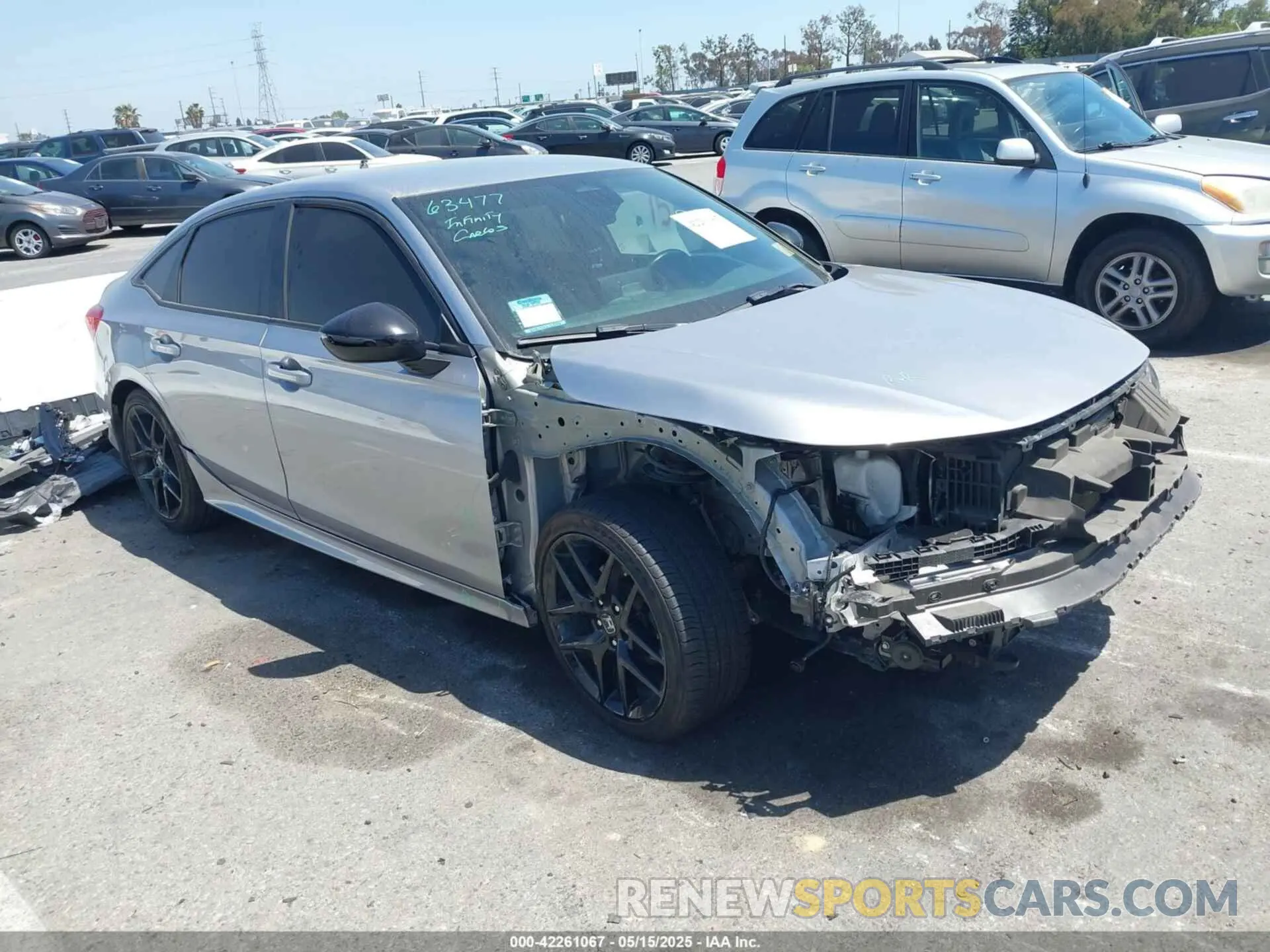 1 Photograph of a damaged car 2HGFE2F57PH518673 HONDA CIVIC 2023