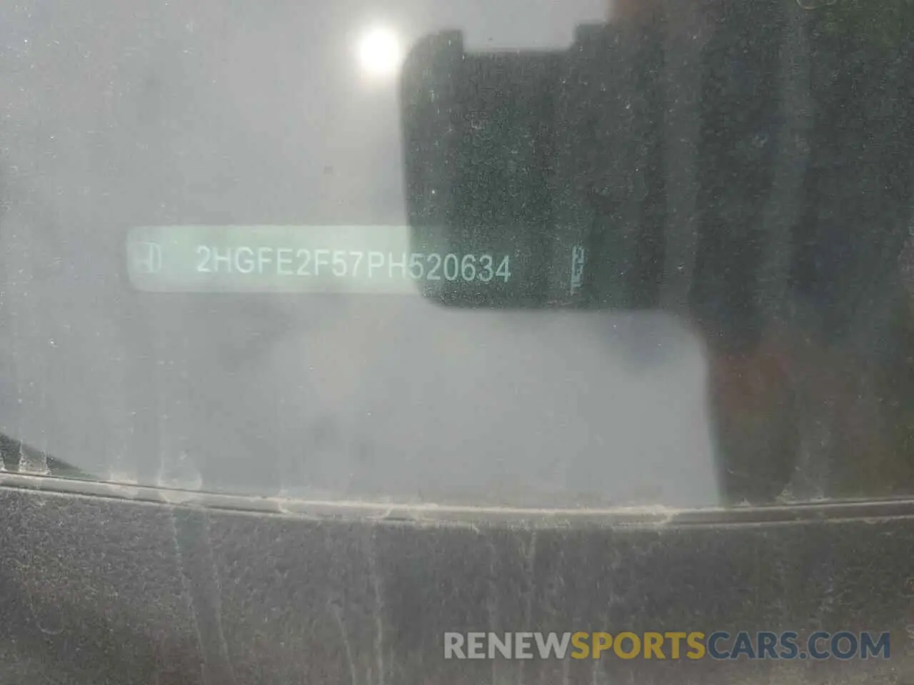 14 Photograph of a damaged car 2HGFE2F57PH520634 HONDA CIVIC 2023