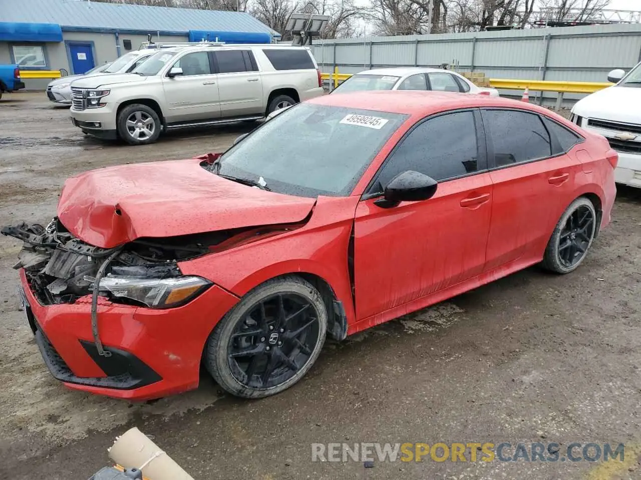 1 Photograph of a damaged car 2HGFE2F58PH524837 HONDA CIVIC 2023