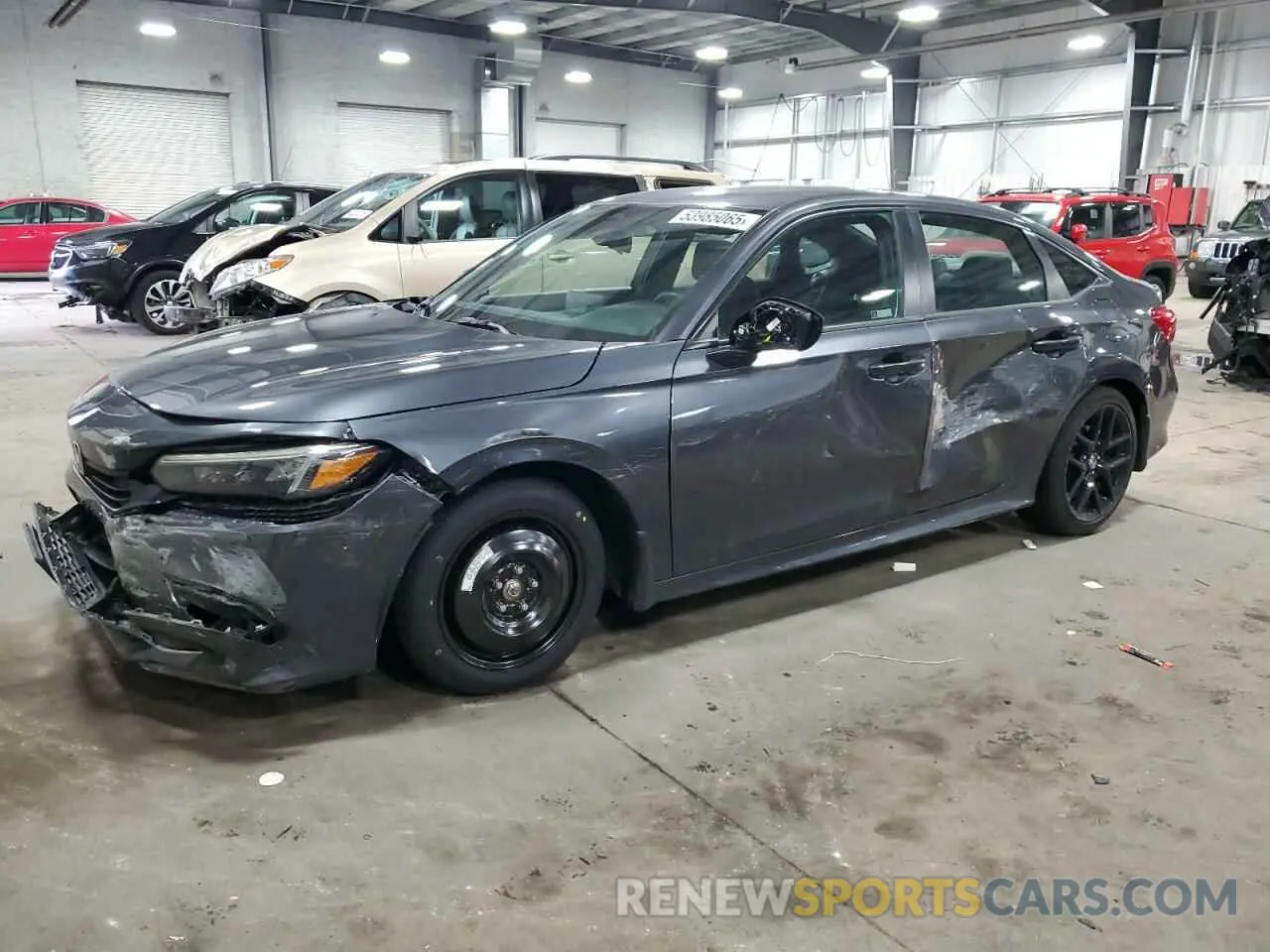 1 Photograph of a damaged car 2HGFE2F58PH543002 HONDA CIVIC 2023