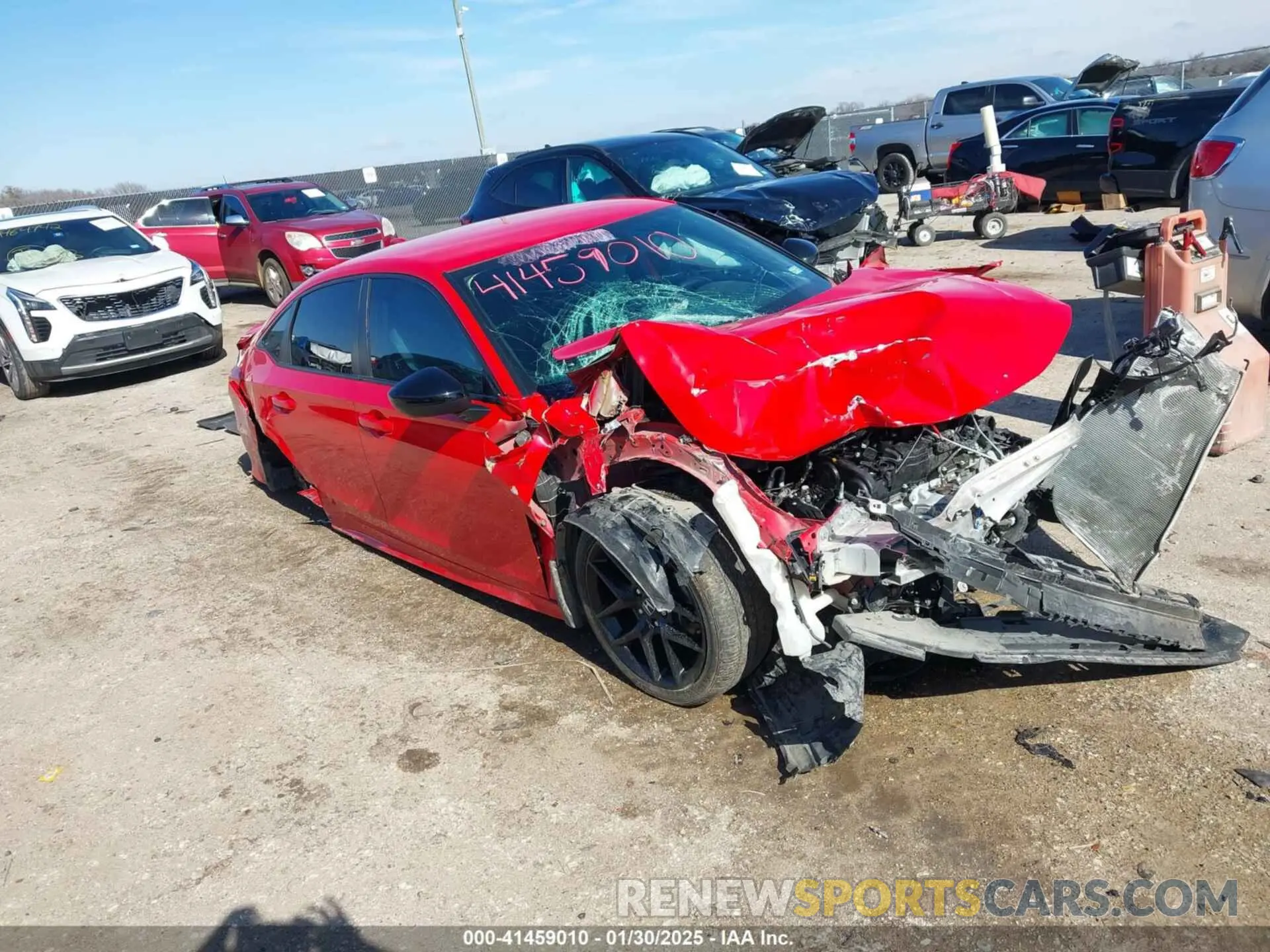 1 Photograph of a damaged car 2HGFE2F58PH546126 HONDA CIVIC 2023