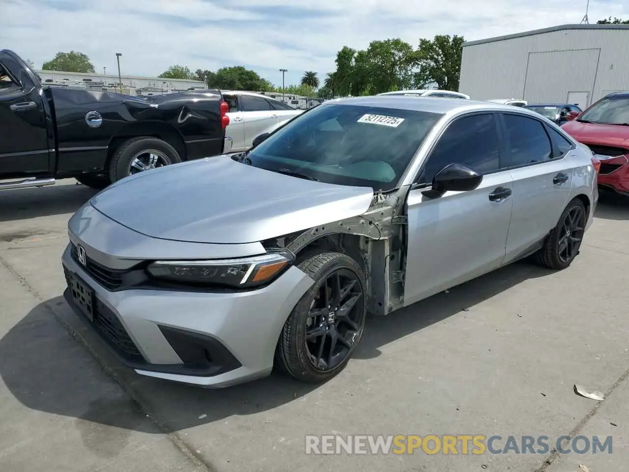 1 Photograph of a damaged car 2HGFE2F58PH567963 HONDA CIVIC 2023