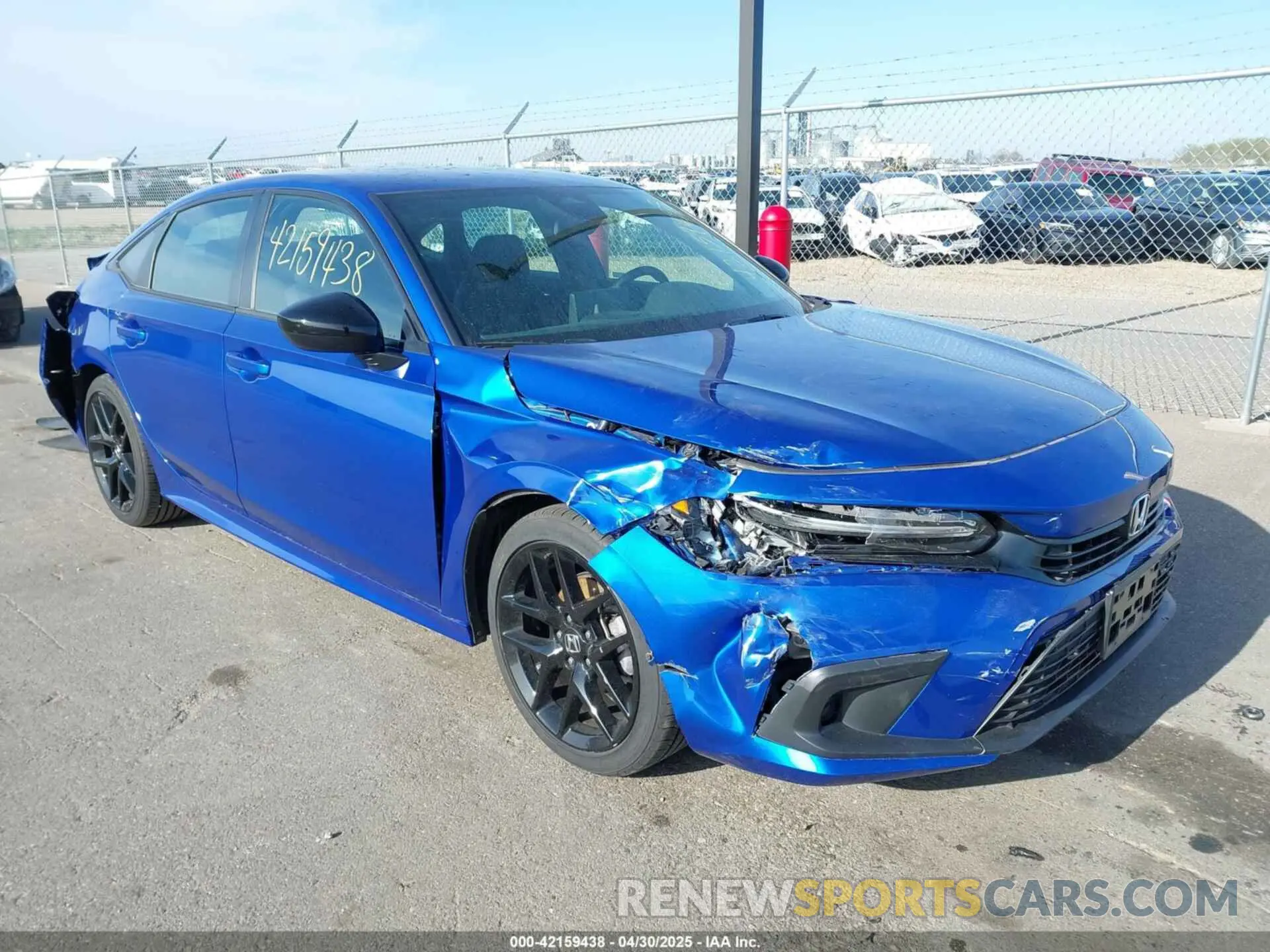 1 Photograph of a damaged car 2HGFE2F58PH570765 HONDA CIVIC 2023