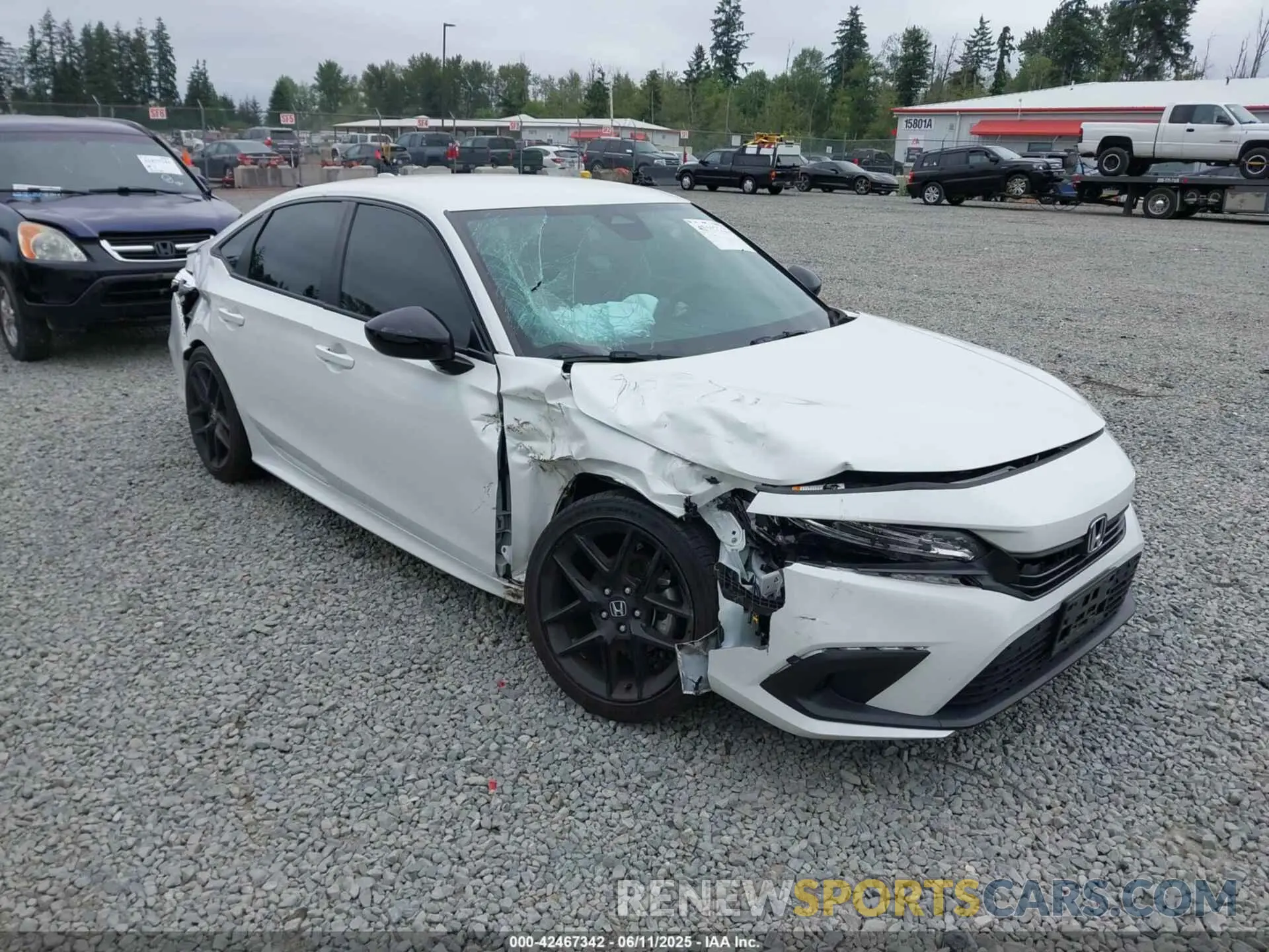 1 Photograph of a damaged car 2HGFE2F59PH517668 HONDA CIVIC 2023