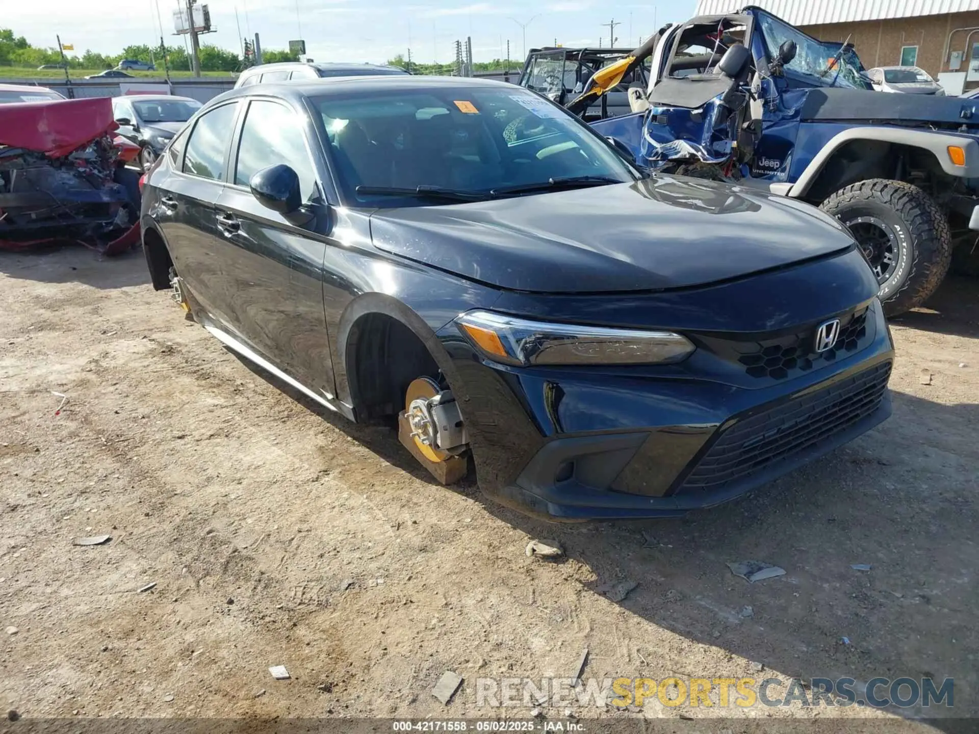 1 Photograph of a damaged car 19XFL1H70RE029348 HONDA CIVIC 2024