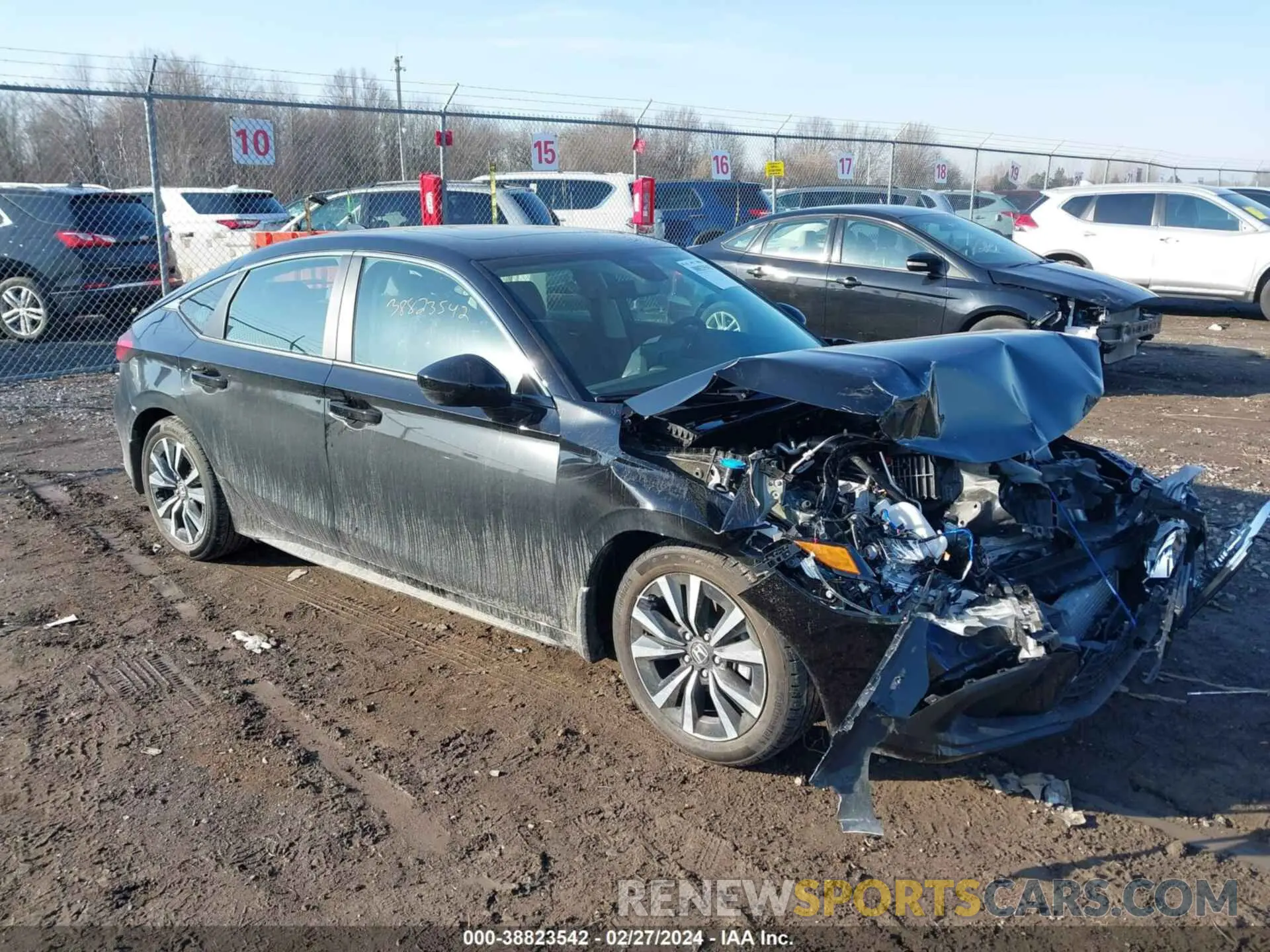 1 Photograph of a damaged car 19XFL1H73RE014164 HONDA CIVIC 2024