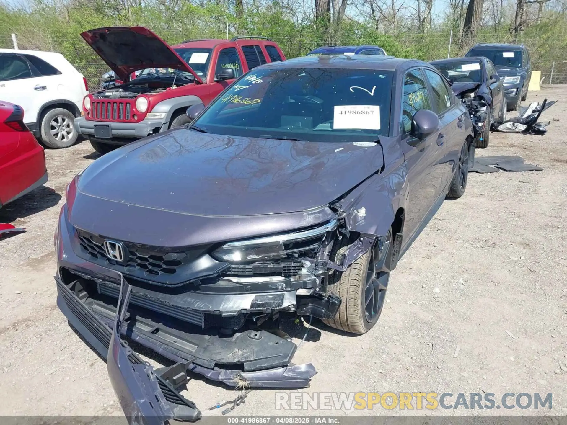 2 Photograph of a damaged car 19XFL1H87RE012555 HONDA CIVIC 2024