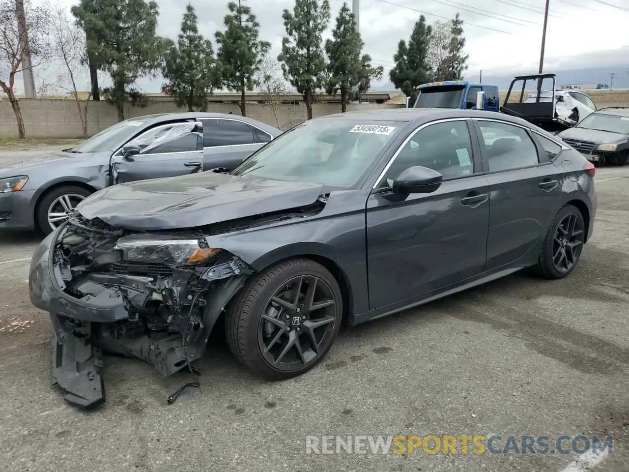 1 Photograph of a damaged car 19XFL1H87RE027203 HONDA CIVIC 2024