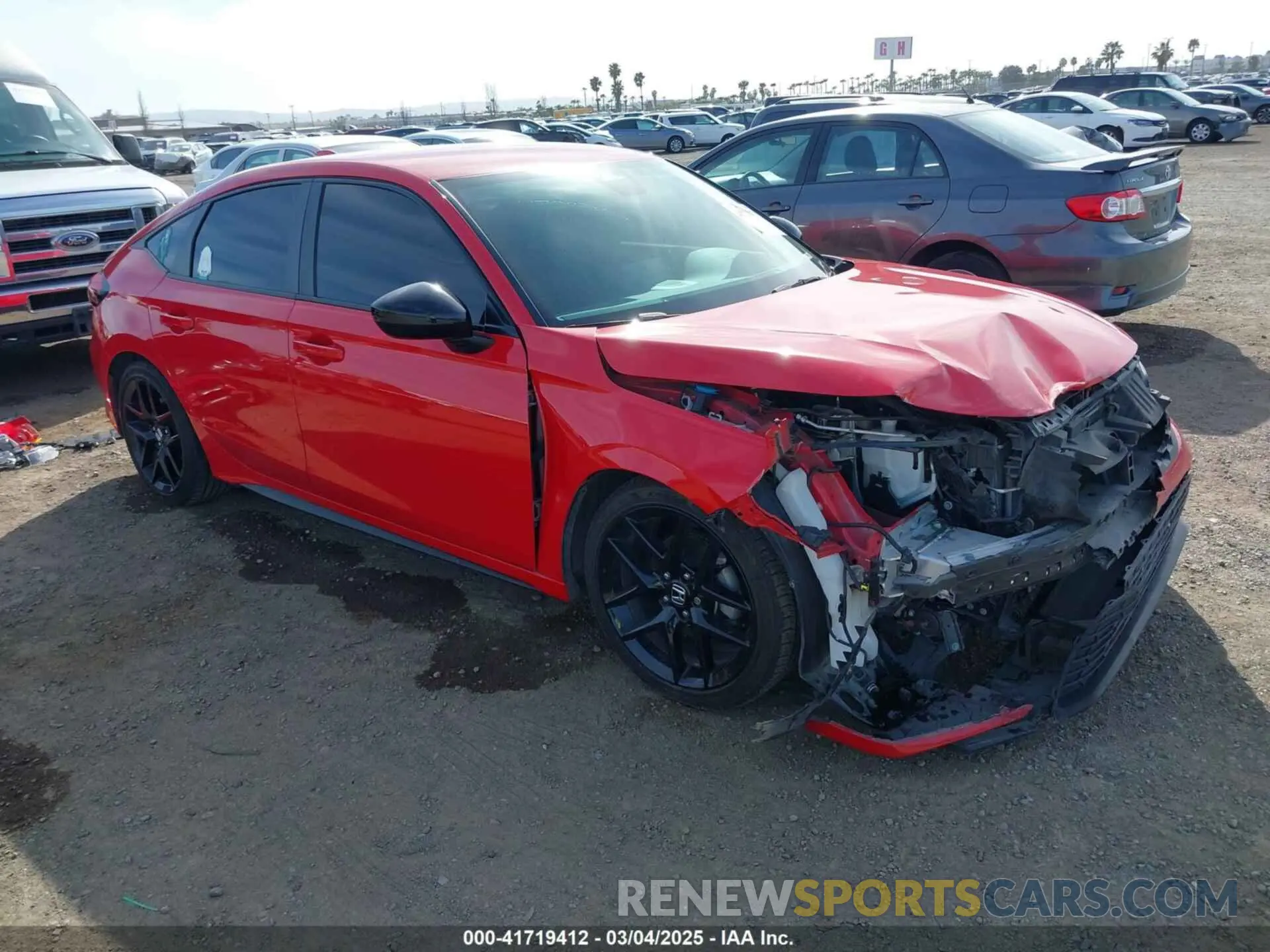 1 Photograph of a damaged car 19XFL2H80RE016128 HONDA CIVIC 2024