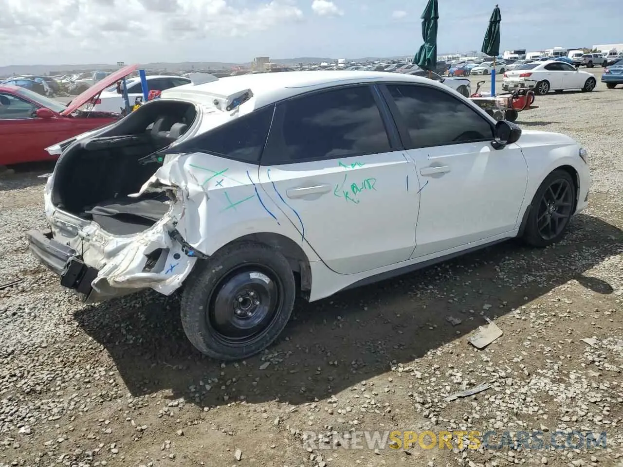 3 Photograph of a damaged car 19XFL2H81RE014985 HONDA CIVIC 2024