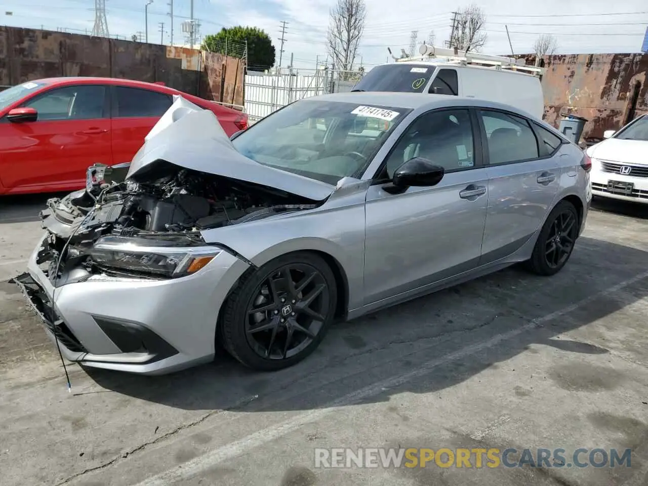 1 Photograph of a damaged car 19XFL2H85RE011152 HONDA CIVIC 2024