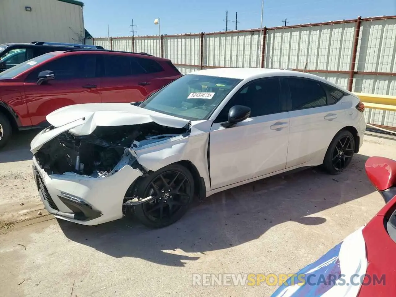 1 Photograph of a damaged car 19XFL2H86RE024847 HONDA CIVIC 2024