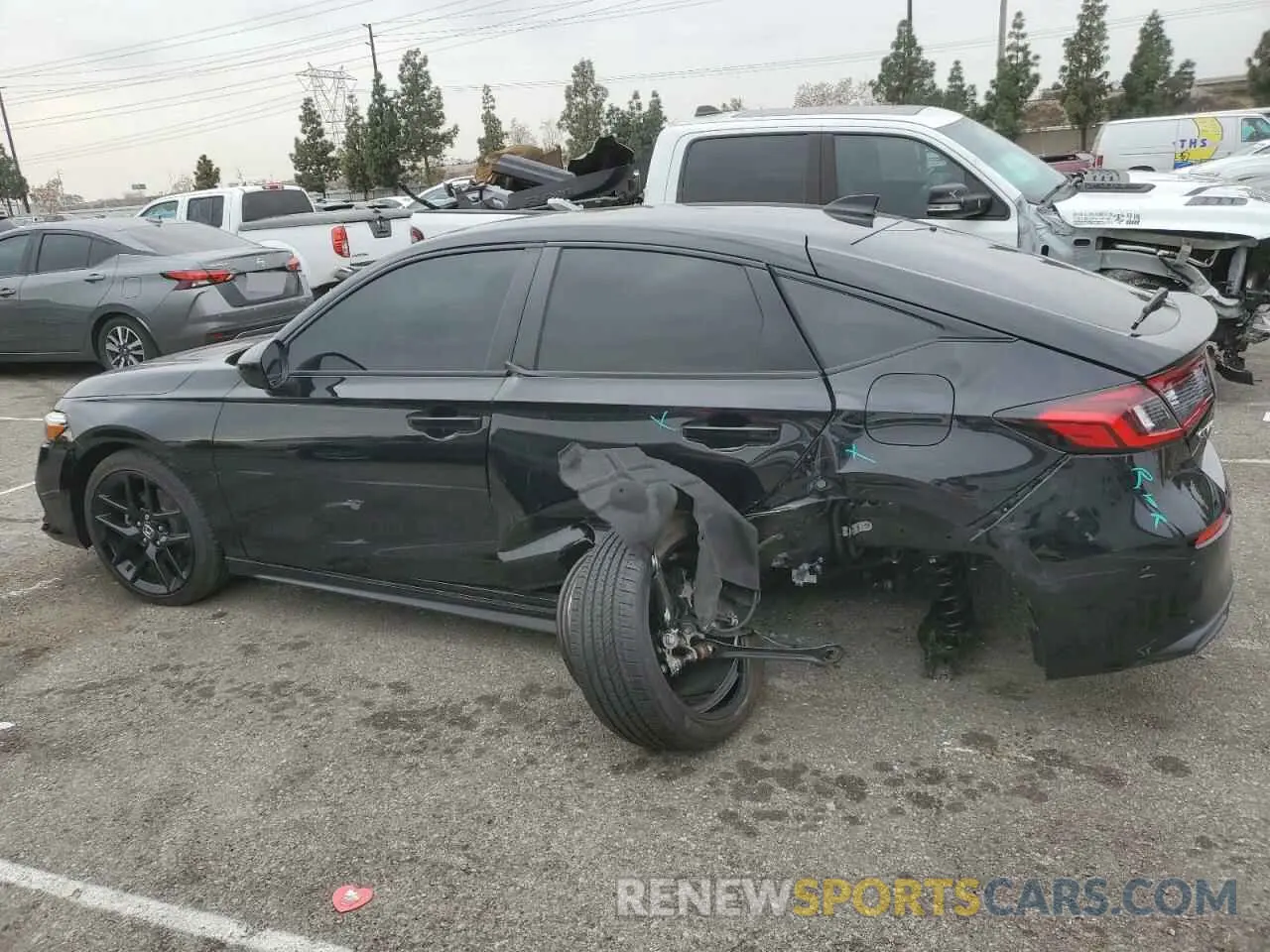 2 Photograph of a damaged car 19XFL2H89RE006455 HONDA CIVIC 2024