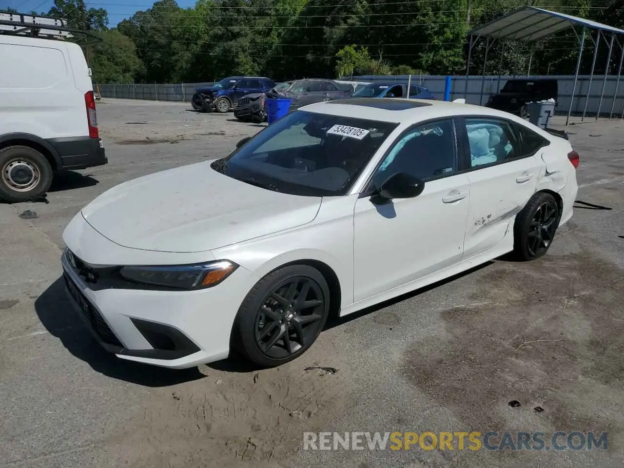 1 Photograph of a damaged car 2HGFE1E57RH473443 HONDA CIVIC 2024