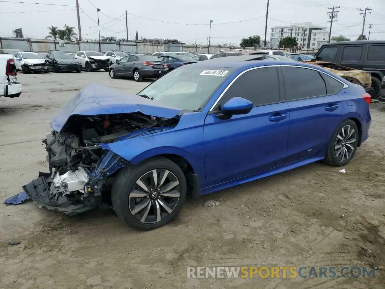 1 Photograph of a damaged car 2HGFE1F70RH307135 HONDA CIVIC 2024
