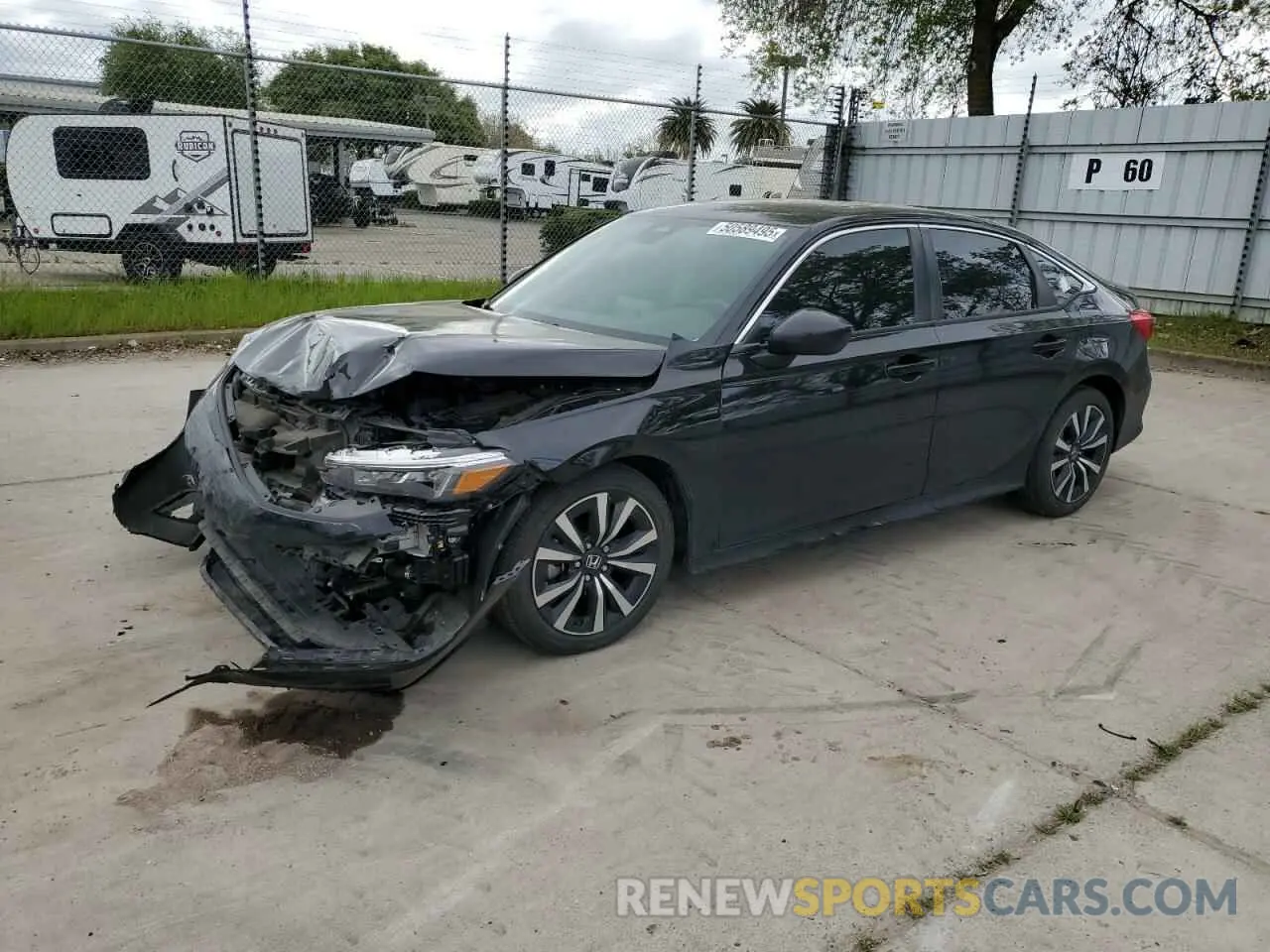 1 Photograph of a damaged car 2HGFE1F71RH302090 HONDA CIVIC 2024