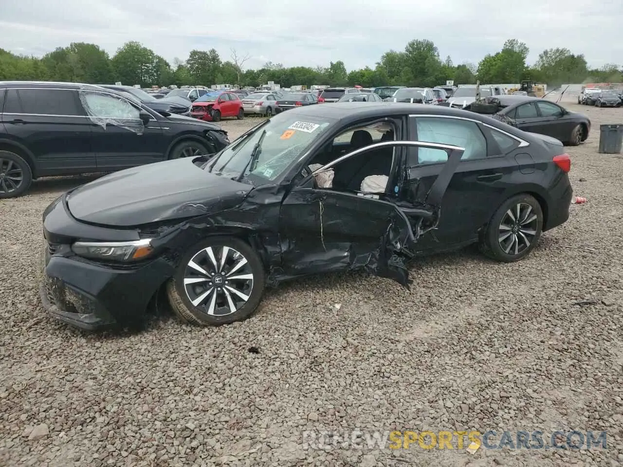 1 Photograph of a damaged car 2HGFE1F71RH329547 HONDA CIVIC 2024