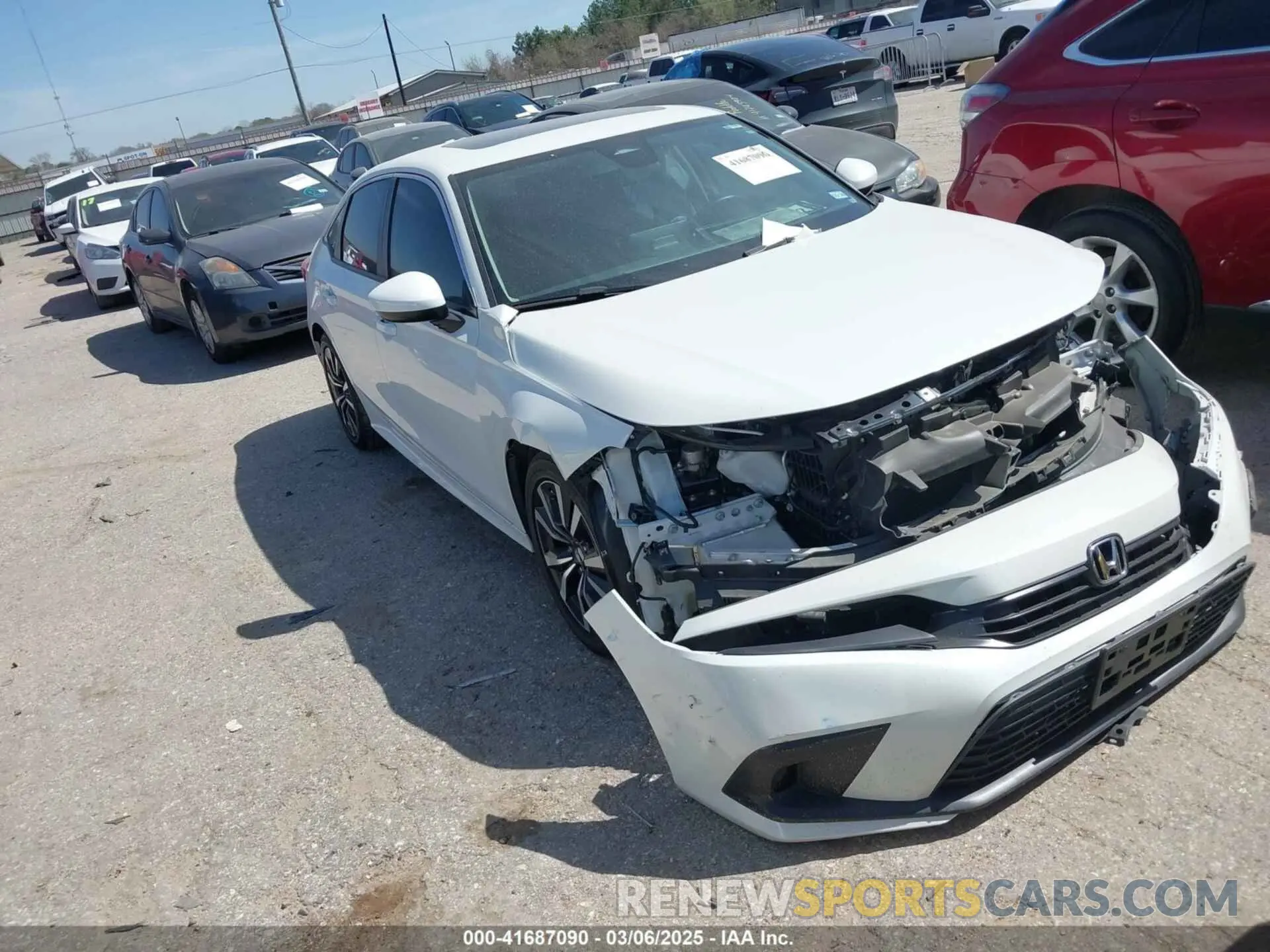 1 Photograph of a damaged car 2HGFE1F74RH335262 HONDA CIVIC 2024