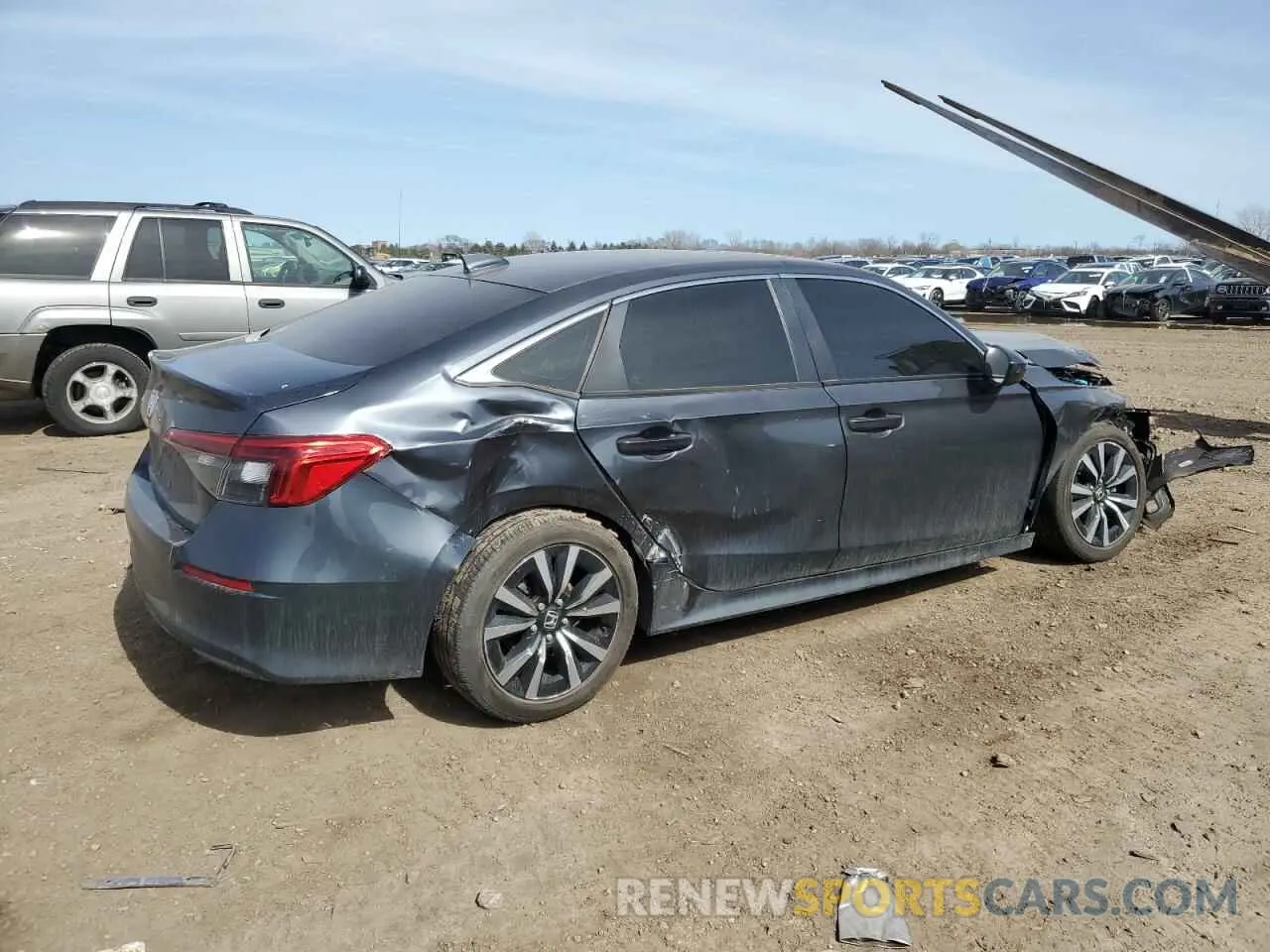 3 Photograph of a damaged car 2HGFE1F77RH302398 HONDA CIVIC 2024
