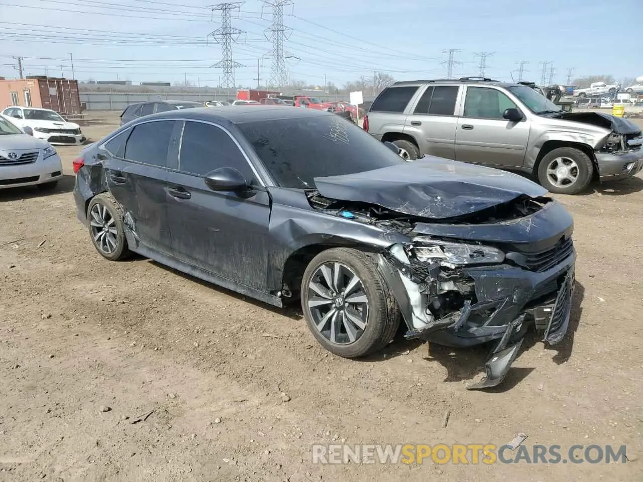 4 Photograph of a damaged car 2HGFE1F77RH302398 HONDA CIVIC 2024